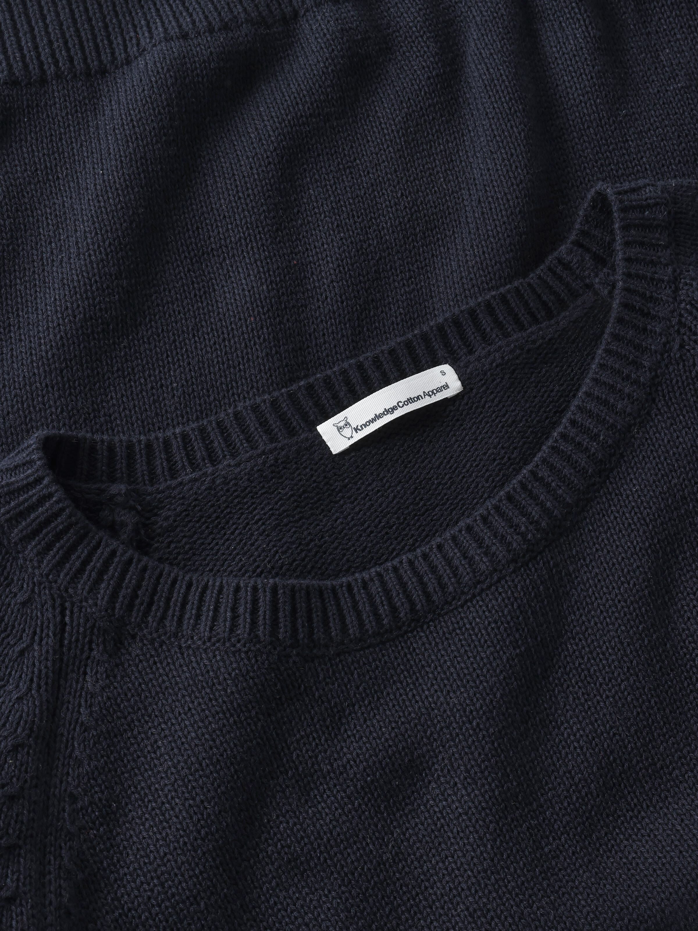 Leichter Rundhals-Pullover aus Bio-Baumwolle