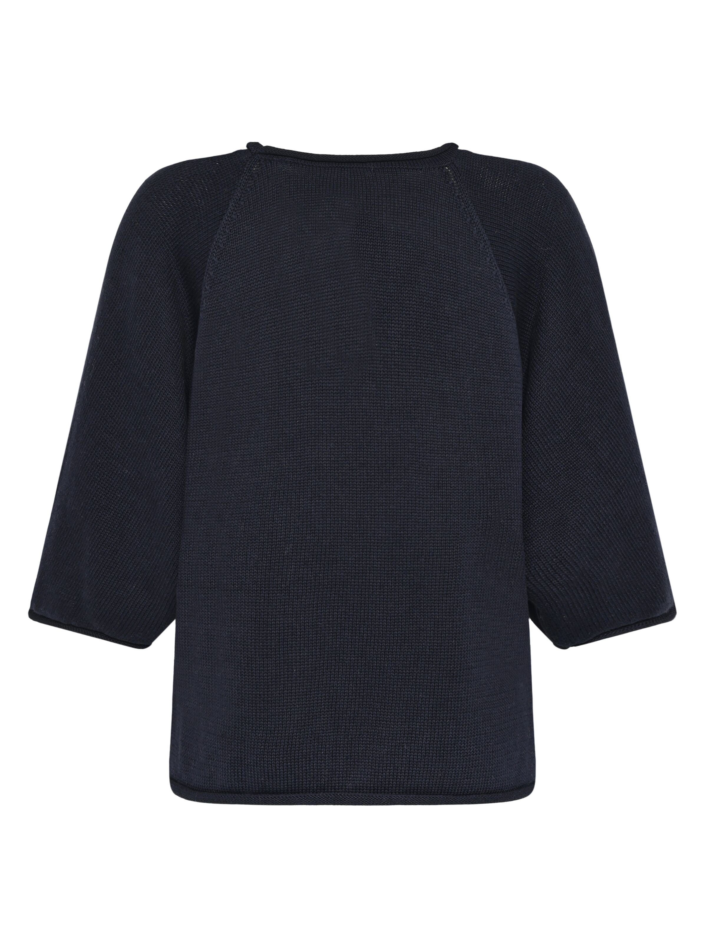 Leichter Pullover mit Fledermausärmeln aus Bio-Baumwolle