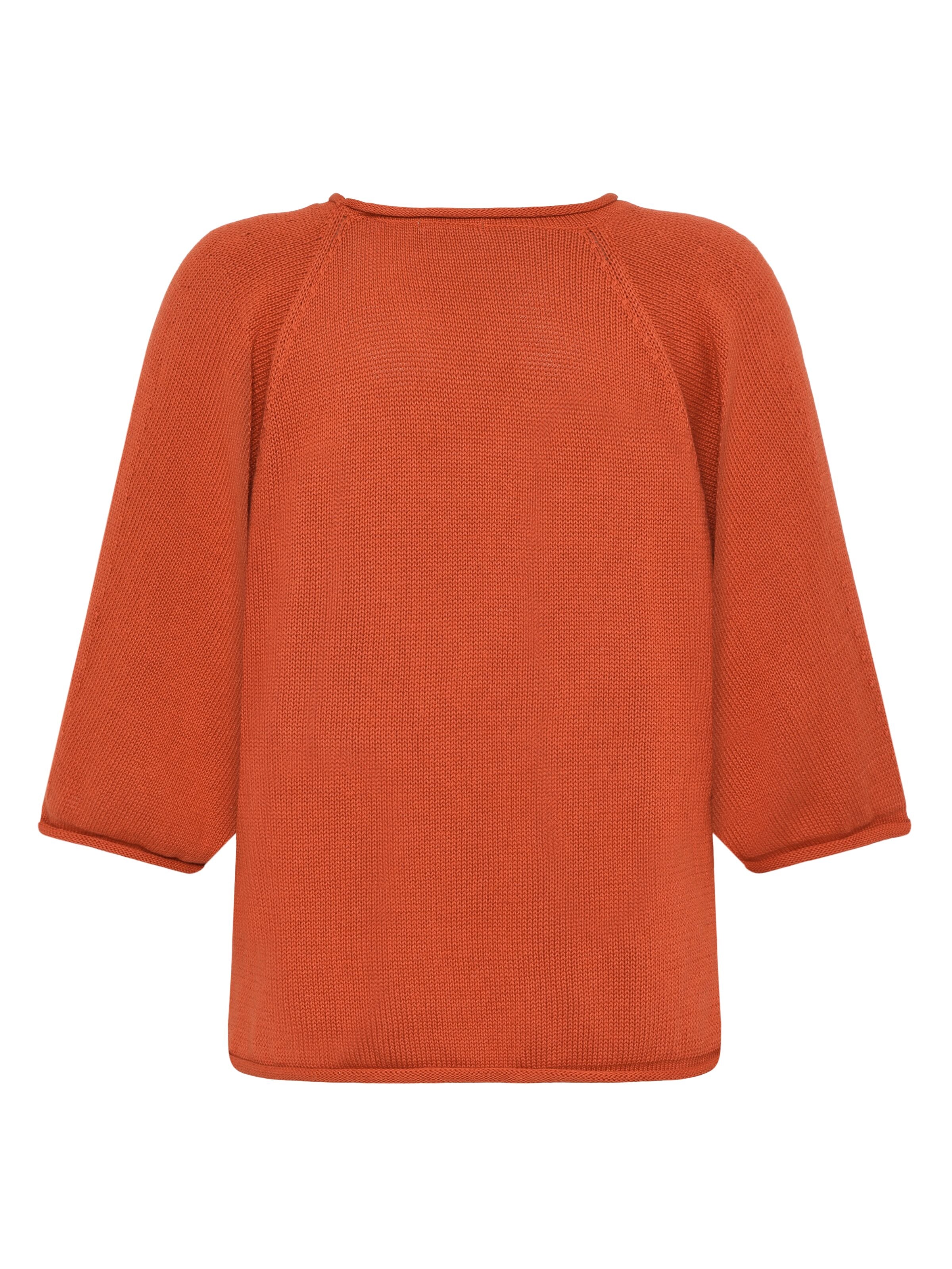 Leichter Pullover mit Fledermausärmeln aus Bio-Baumwolle