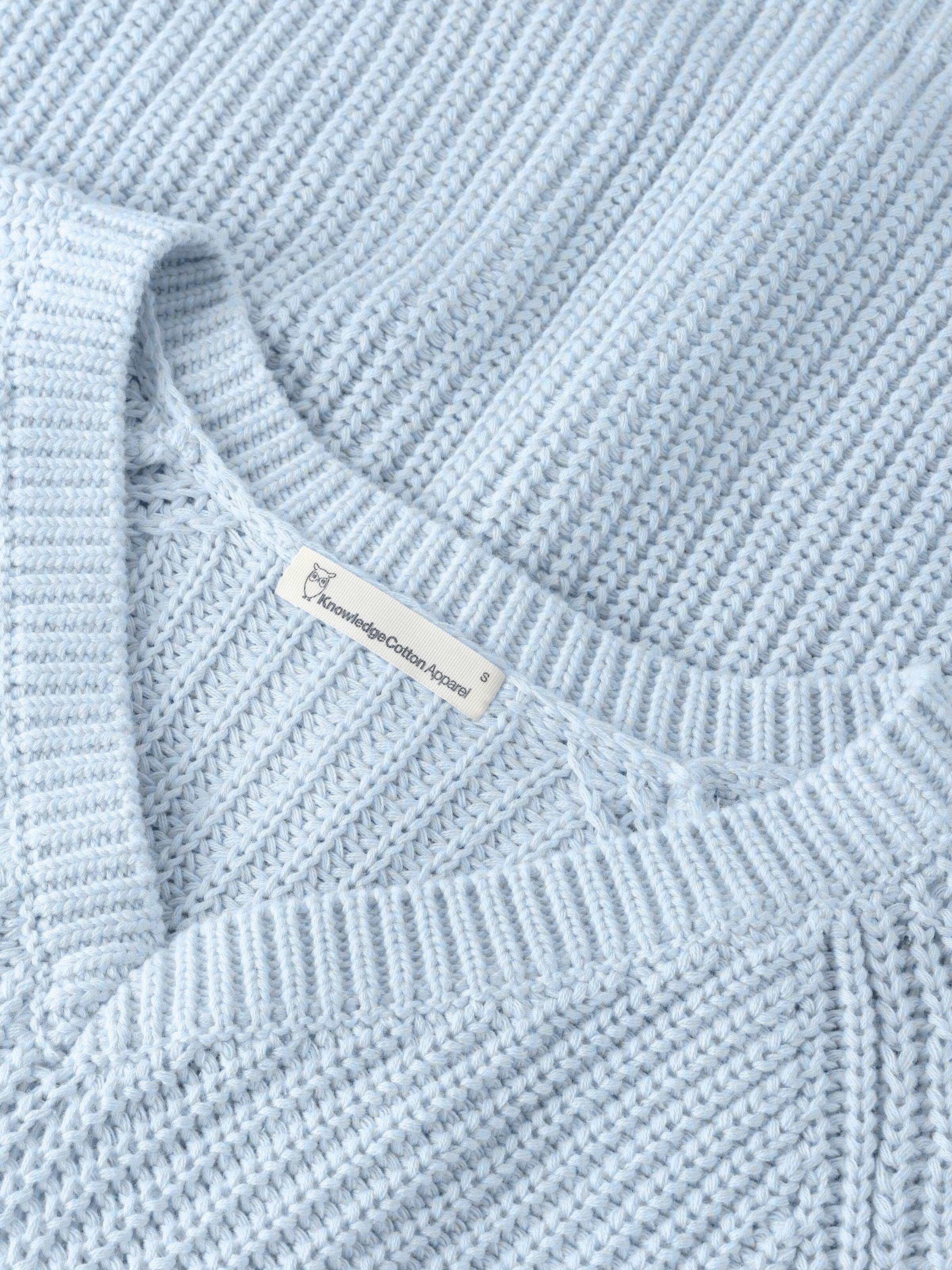 Leichter Kurzarm Pullover mit V-Ausschnitt aus Bio-Baumwolle