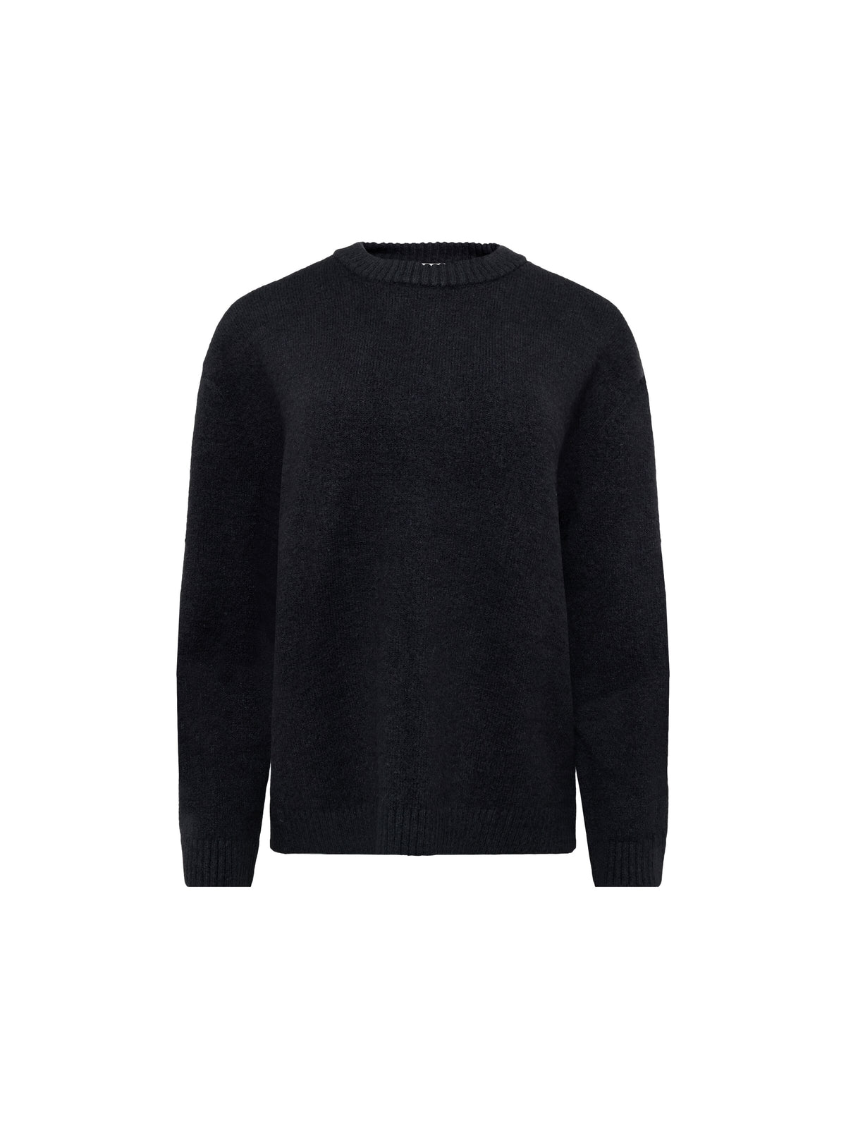 Soufflé Strickpullover mit Rundhalsausschnitt - Relaxed Fit - aus recyceltem Polyester
