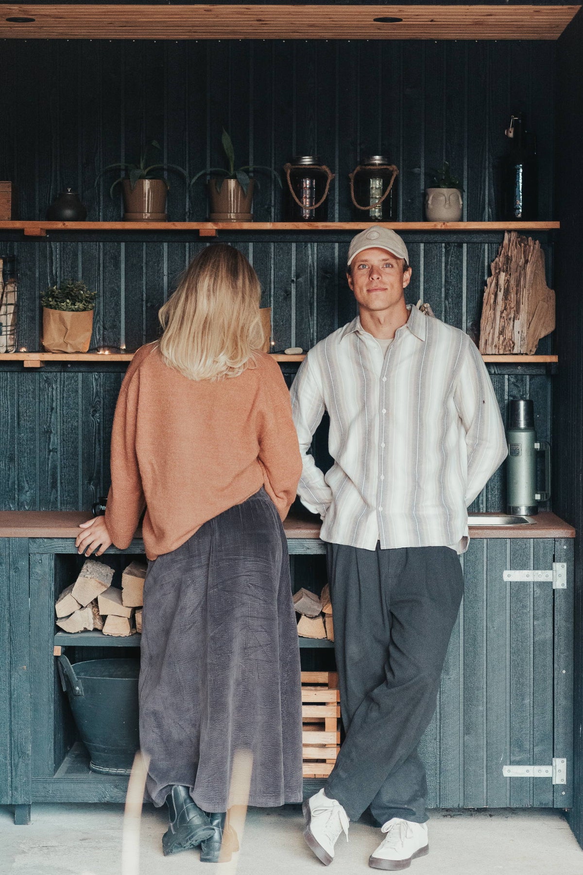 Soufflé Strickpullover mit Rundhalsausschnitt - Relaxed Fit - aus recyceltem Polyester