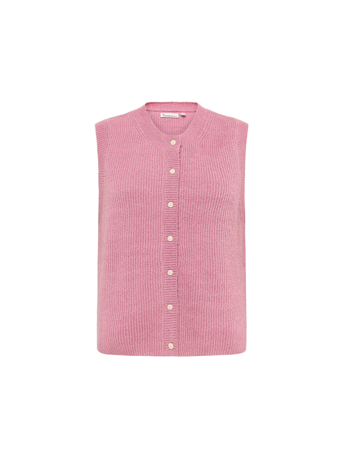Soufflé Strick-Weste mit Rundhalsausschnitt - Relaxed Fit - aus recyceltem Polyester