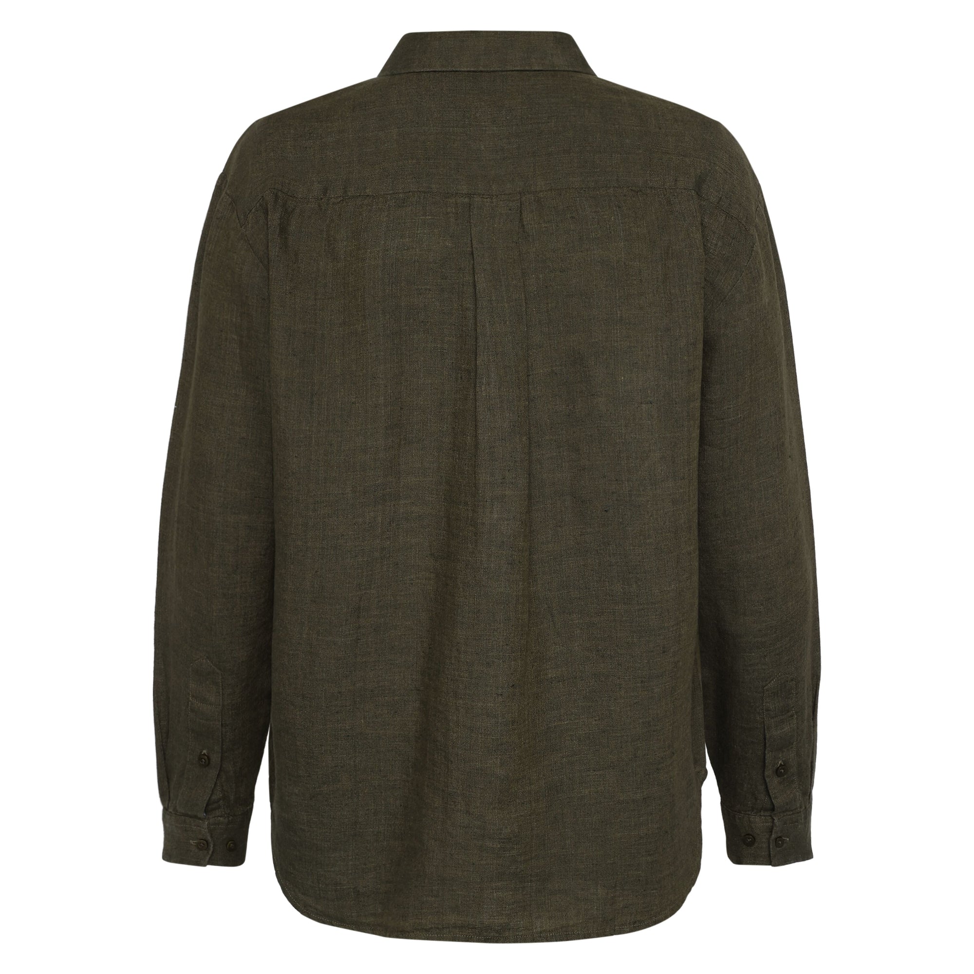 Lockeres Leinenhemd mit langen Ärmeln - Bio-Leinen GOTS/Vegan