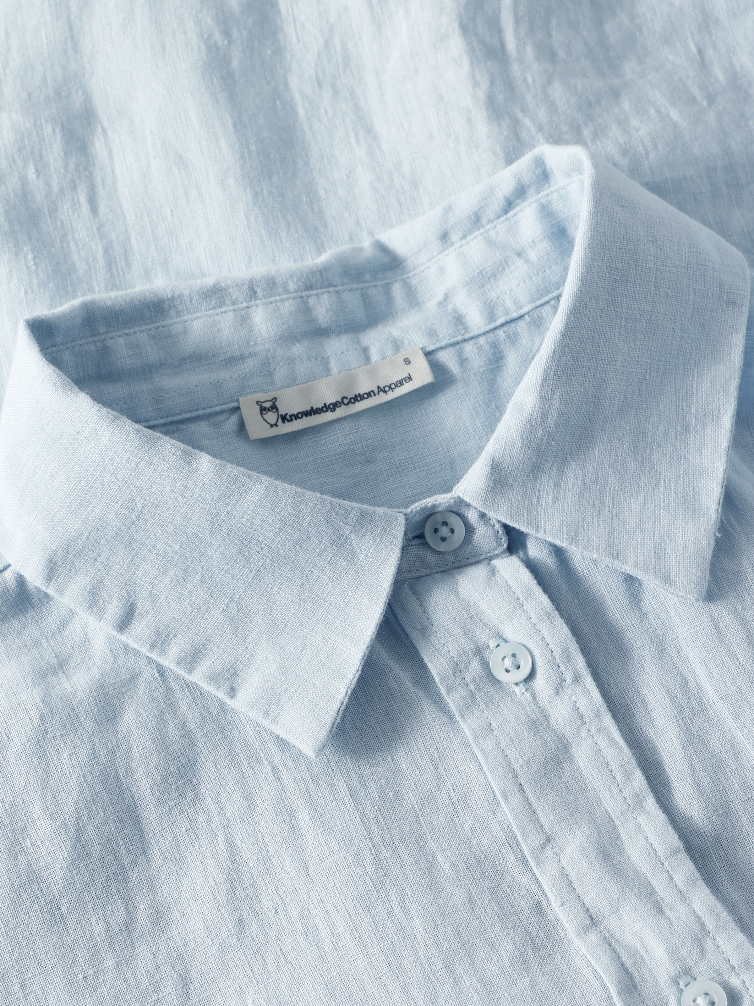 Lockeres Leinenhemd mit langen Ärmeln - Bio-Leinen GOTS/Vegan