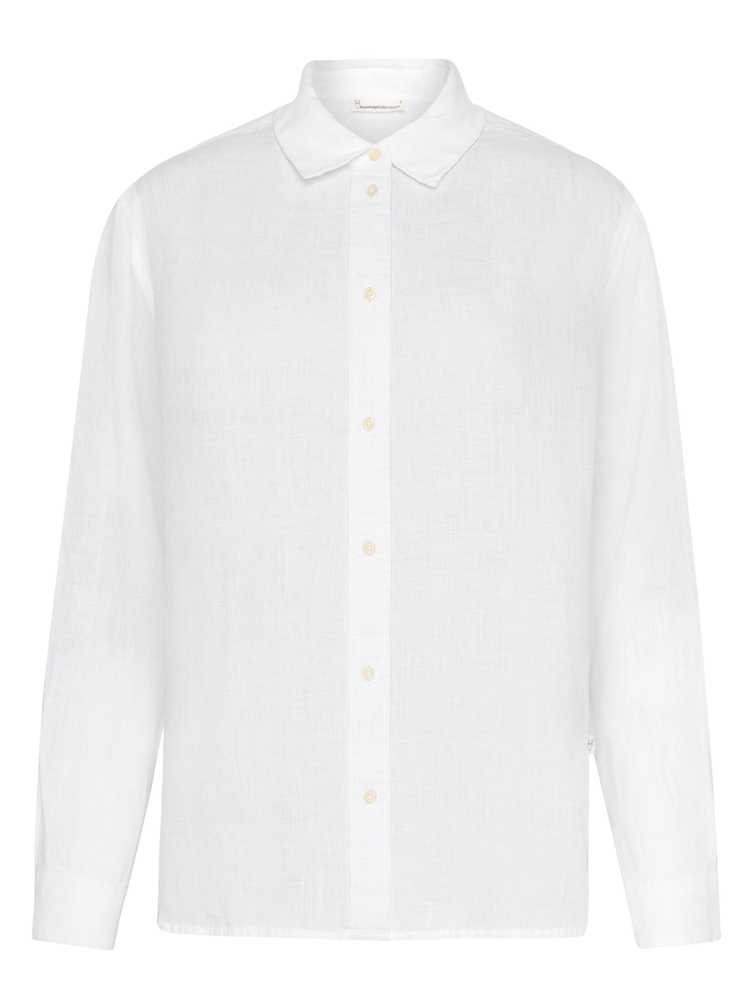 Lockeres Leinenhemd mit langen Ärmeln - Bio-Leinen GOTS/Vegan