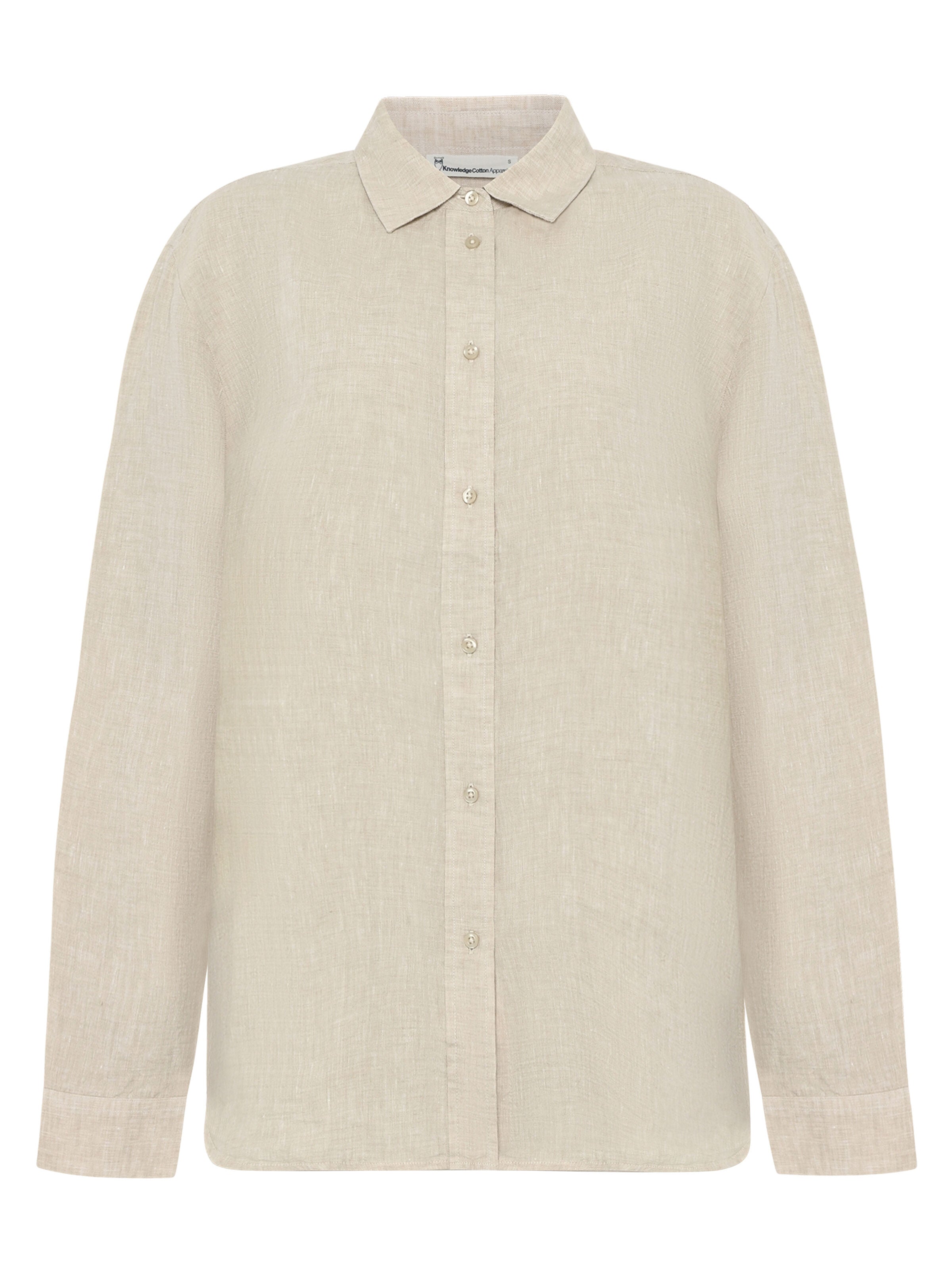 Lockeres Leinenhemd mit langen Ärmeln - Bio-Leinen GOTS/Vegan