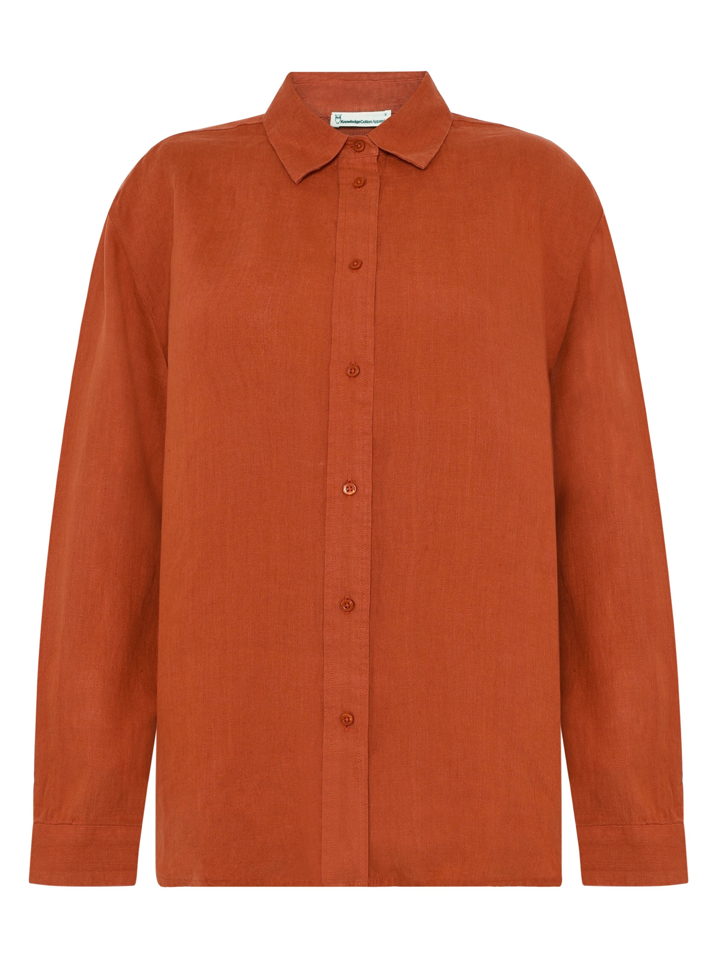 Lockeres Leinenhemd mit langen Ärmeln - Bio-Leinen GOTS/Vegan