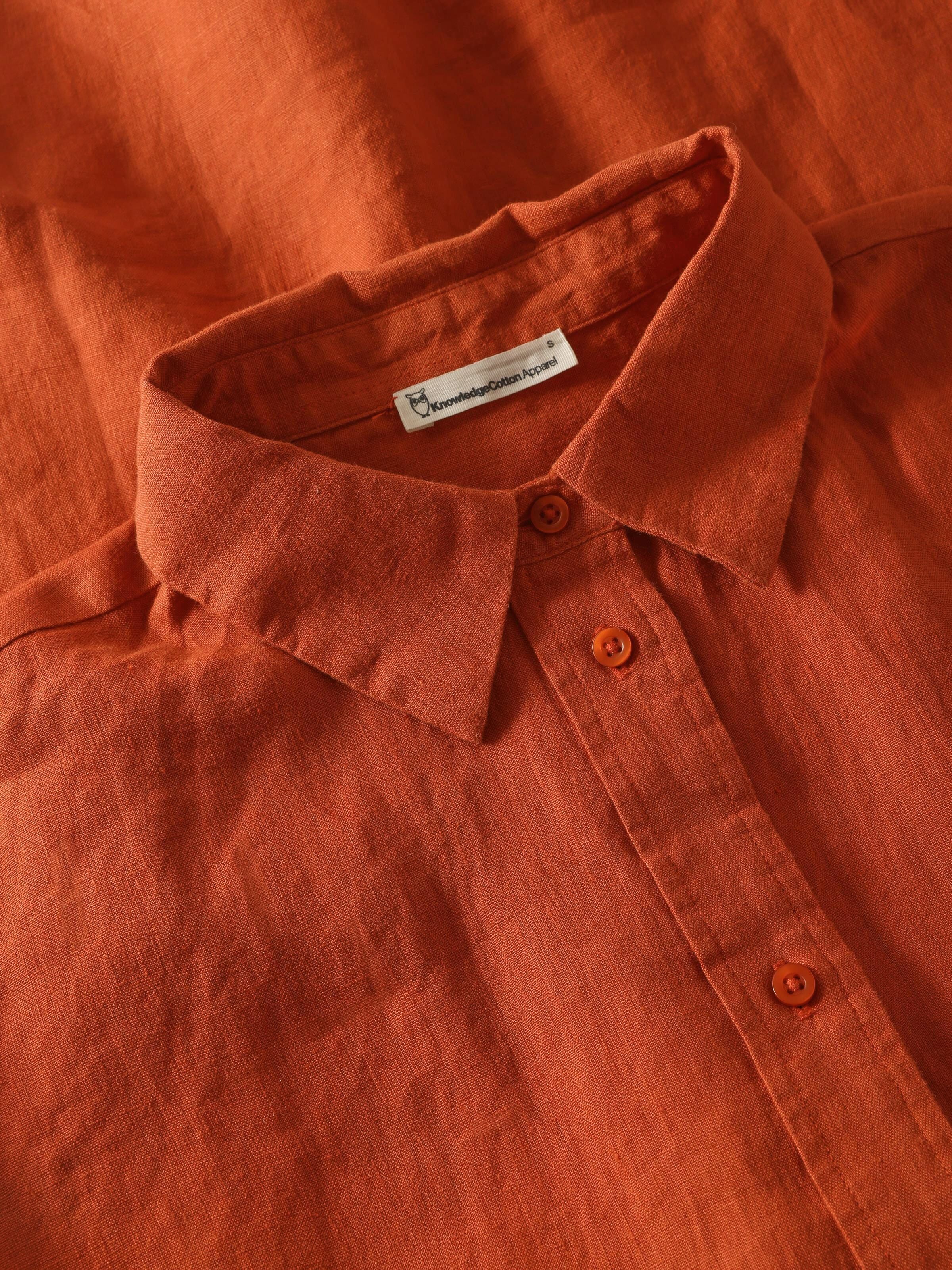 Lockeres Leinenhemd mit langen Ärmeln - Bio-Leinen GOTS/Vegan