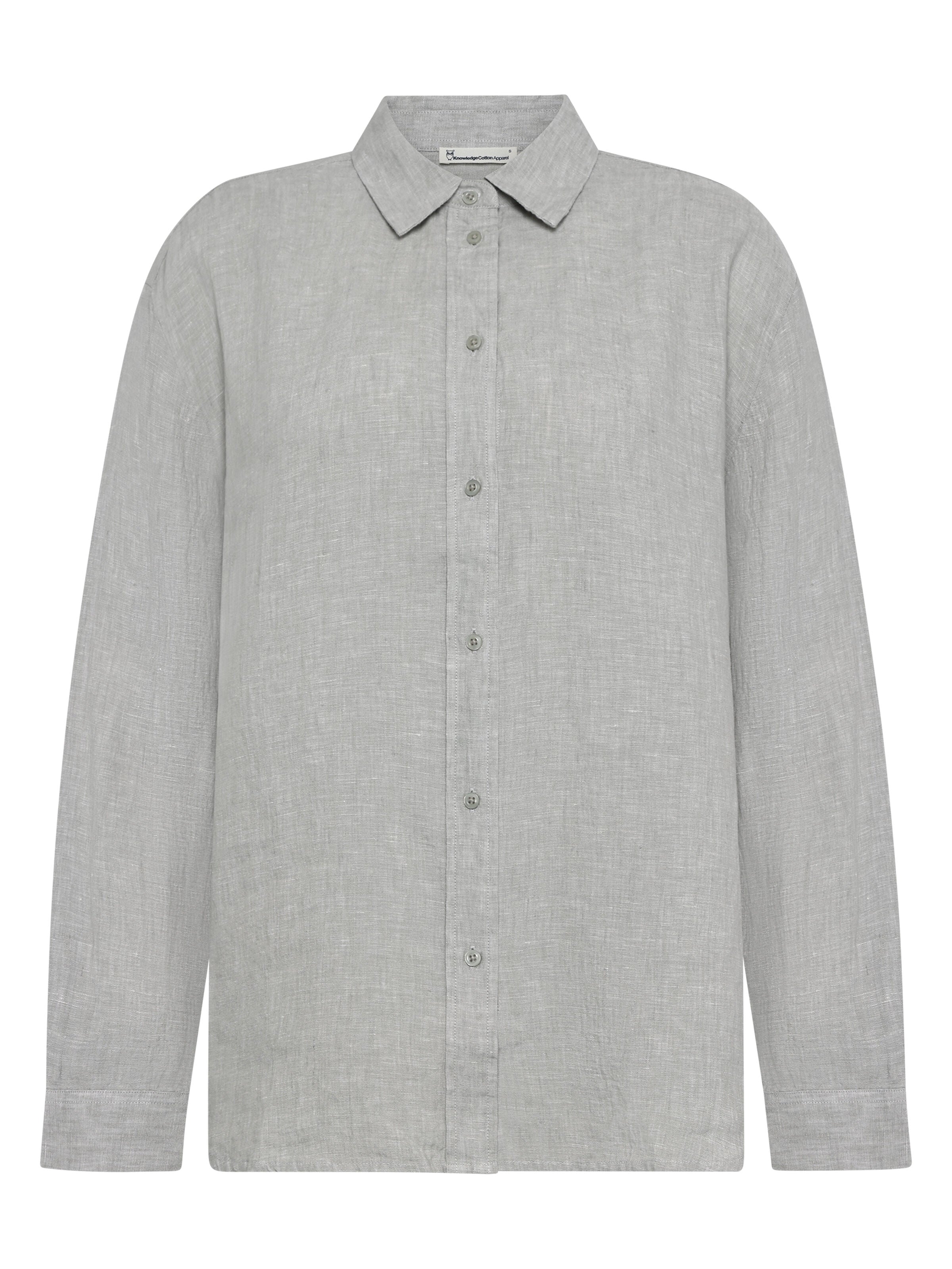 Lockeres Leinenhemd mit langen Ärmeln - Bio-Leinen GOTS/Vegan