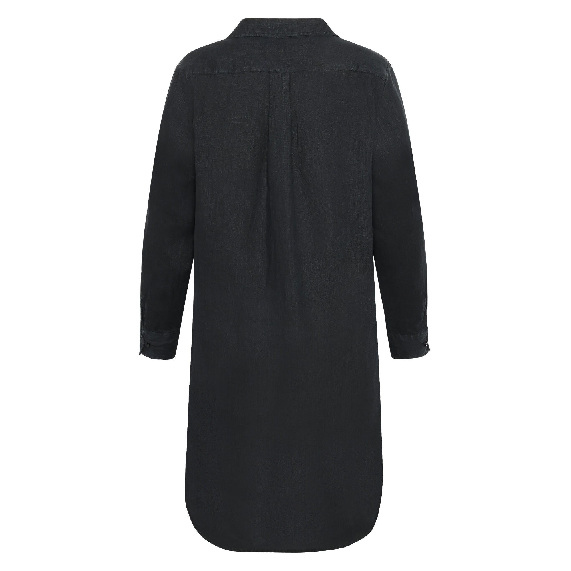 Langarm Leinenkleid aus Bio-Leinen GOTS/Vegan