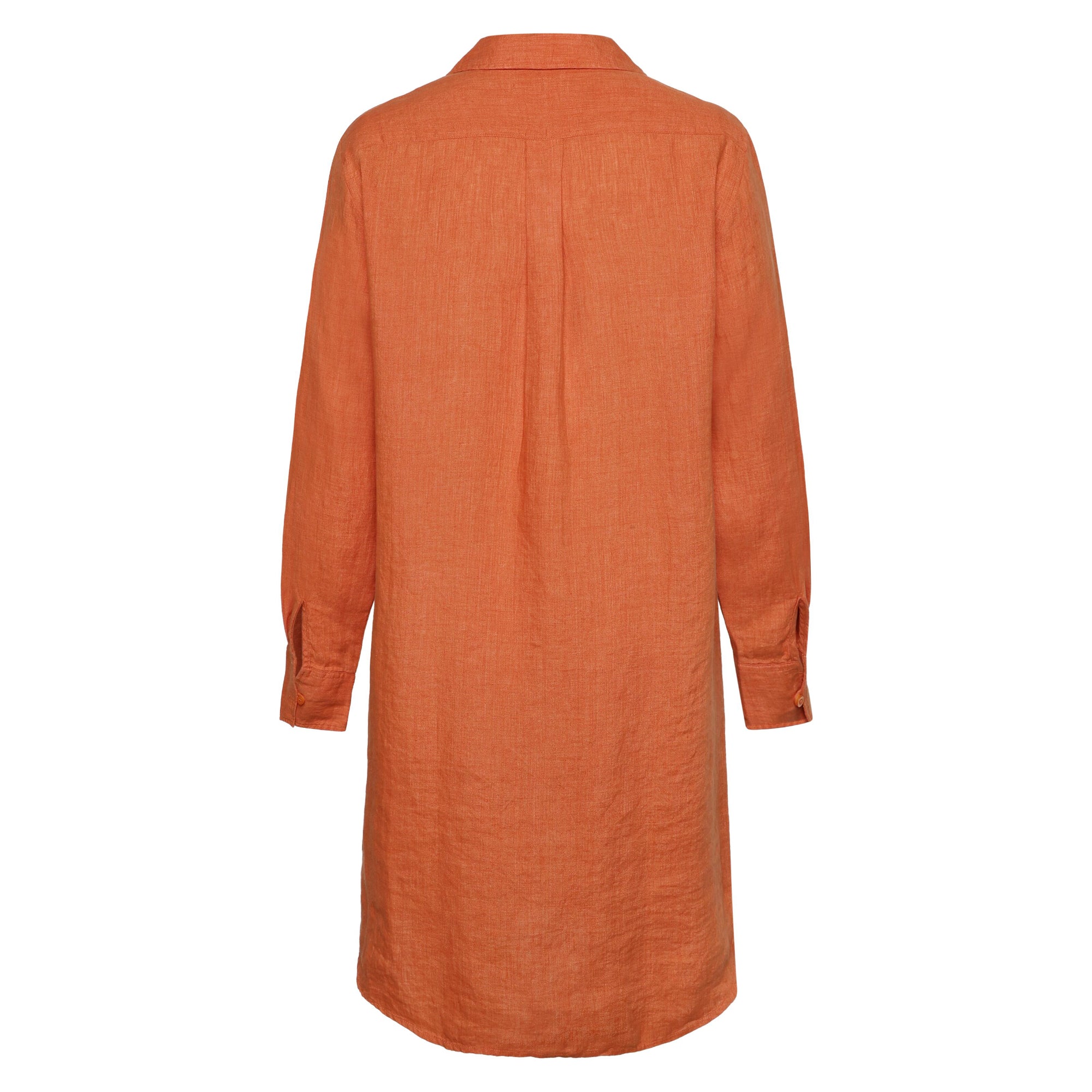 Langarm Leinenkleid aus Bio-Leinen GOTS/Vegan