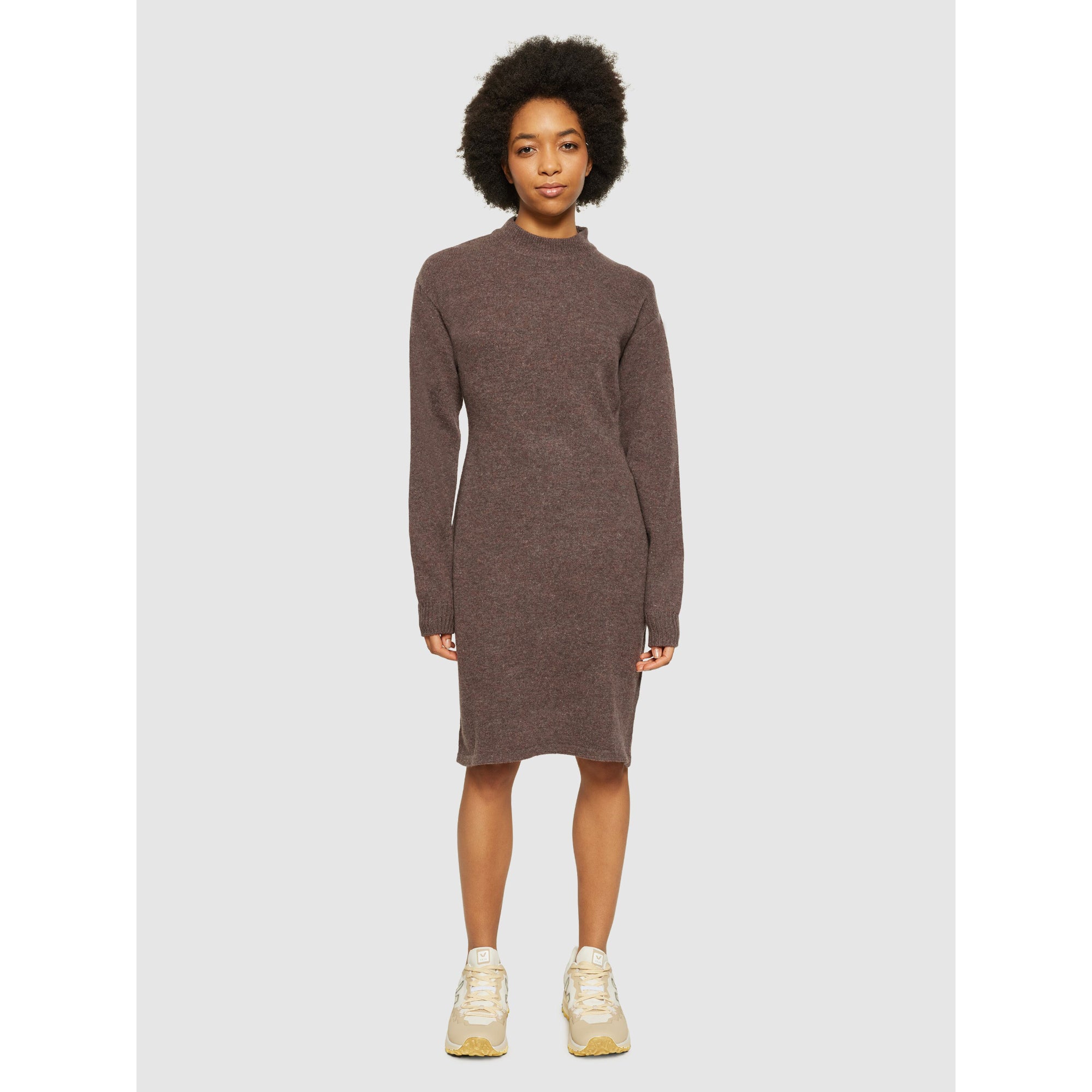 Kleid Crew NECK Mittellang aus Bio-Lammwolle