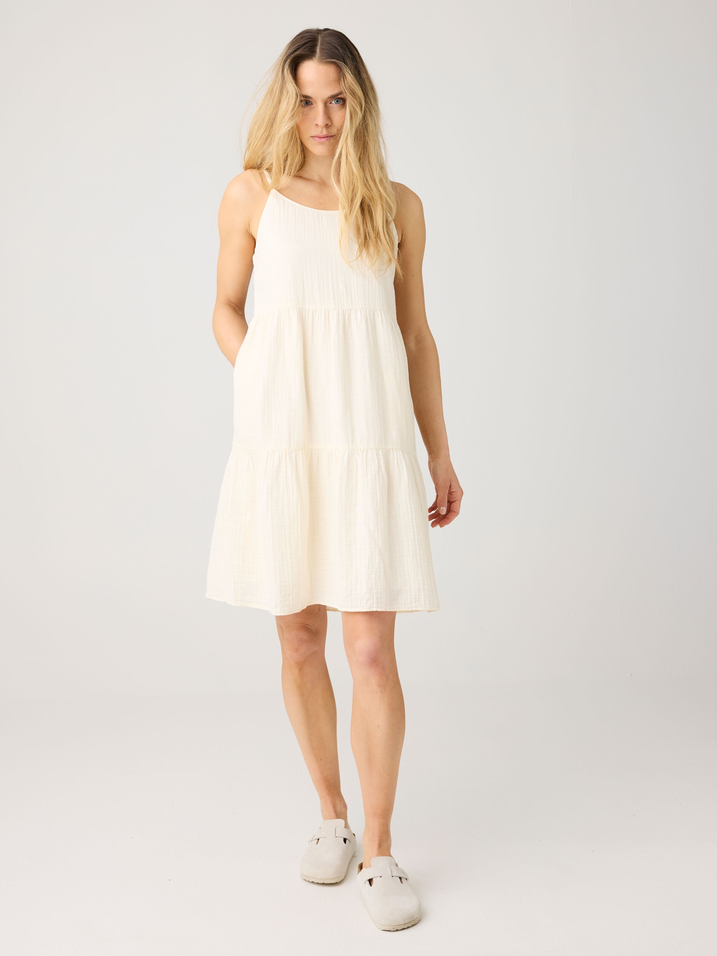 Slub Trägerkleid aus Bio-Baumwolle