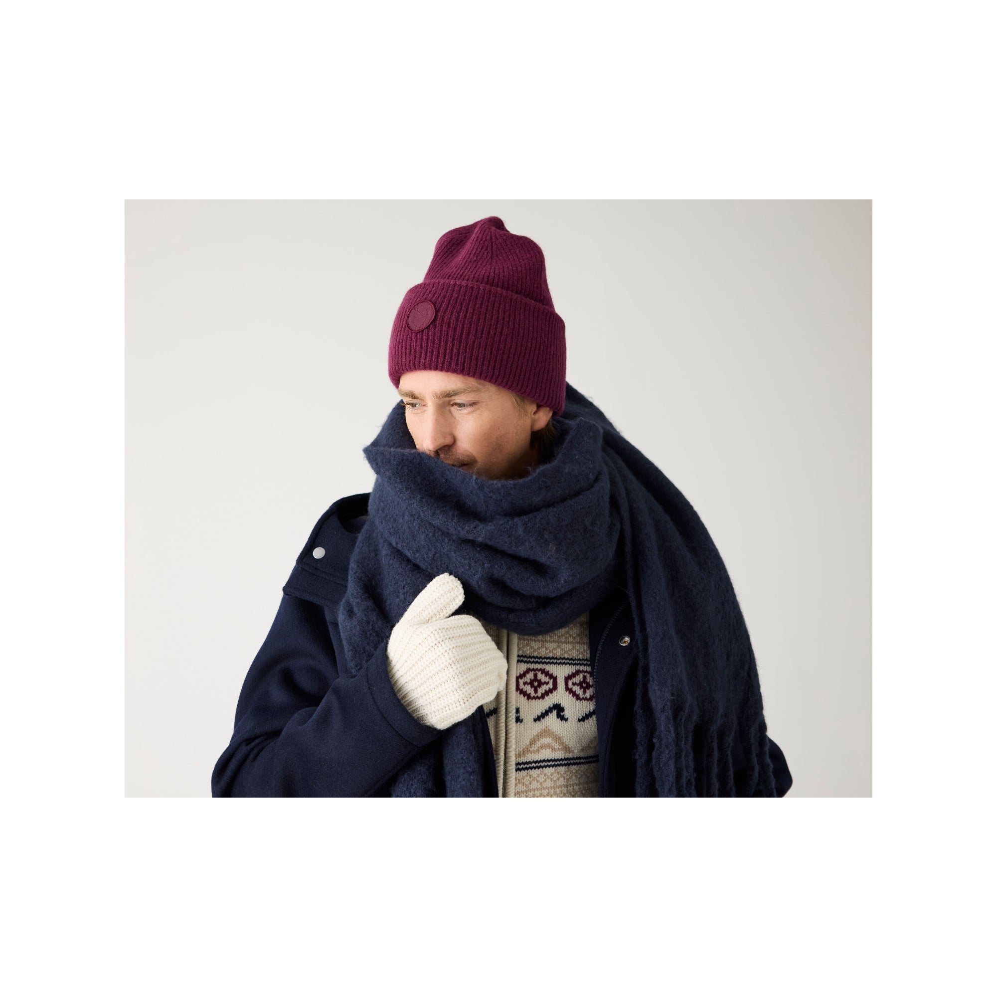Beanie BIG RIB Mütze aus Bio-Lammwolle