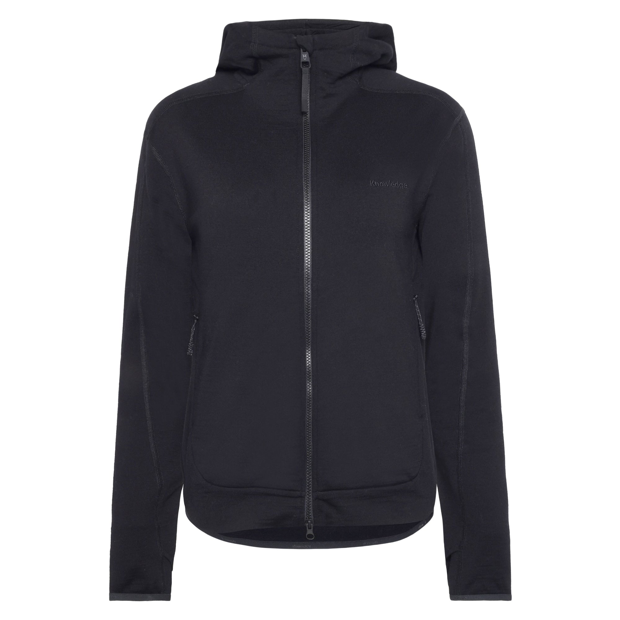 Fleece-Pullover mit Kapuze DYNAMIC aus Merinowolle - Damen