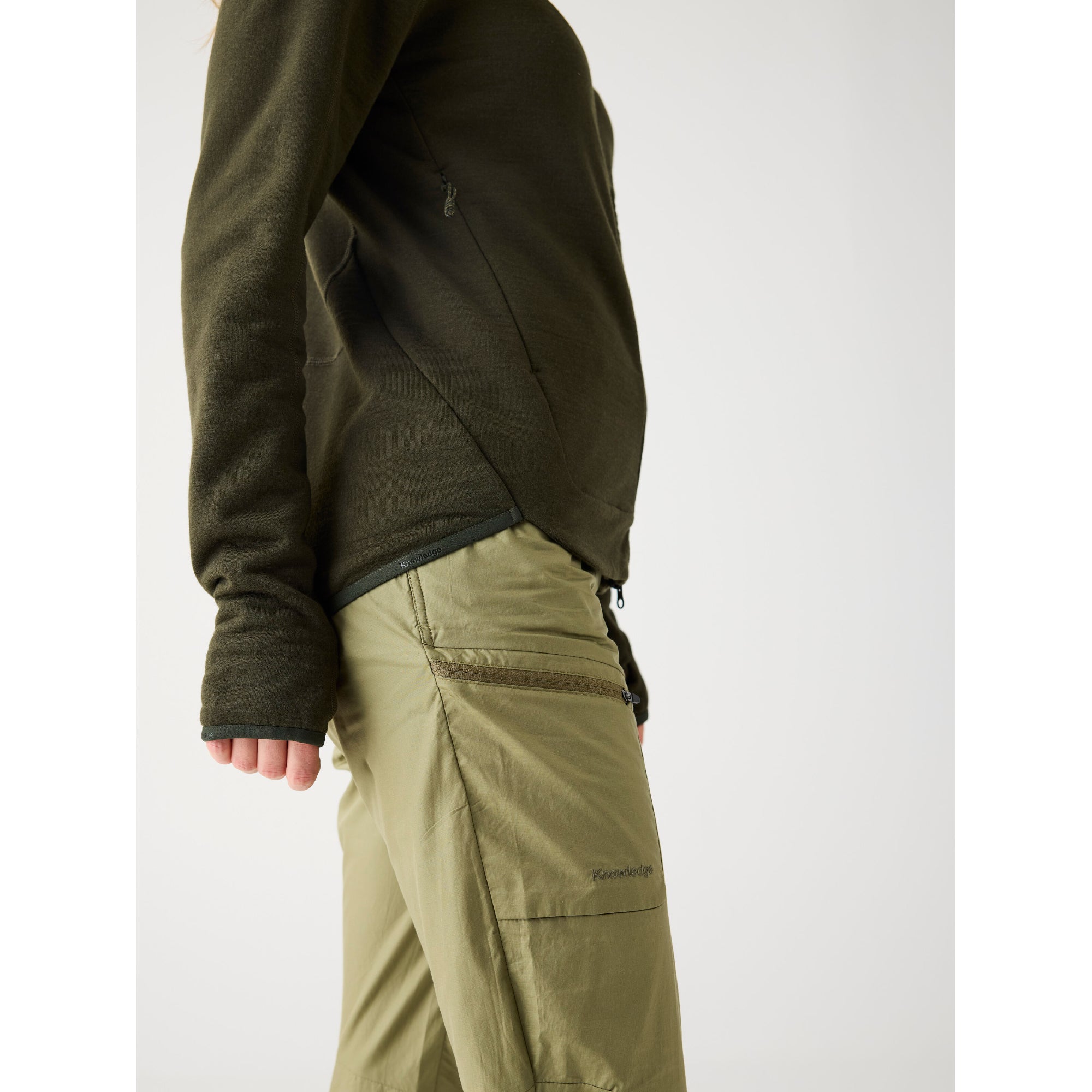 Fleece-Jacke mit Reißverschluss DYNAMIC aus Merinowolle - Damen