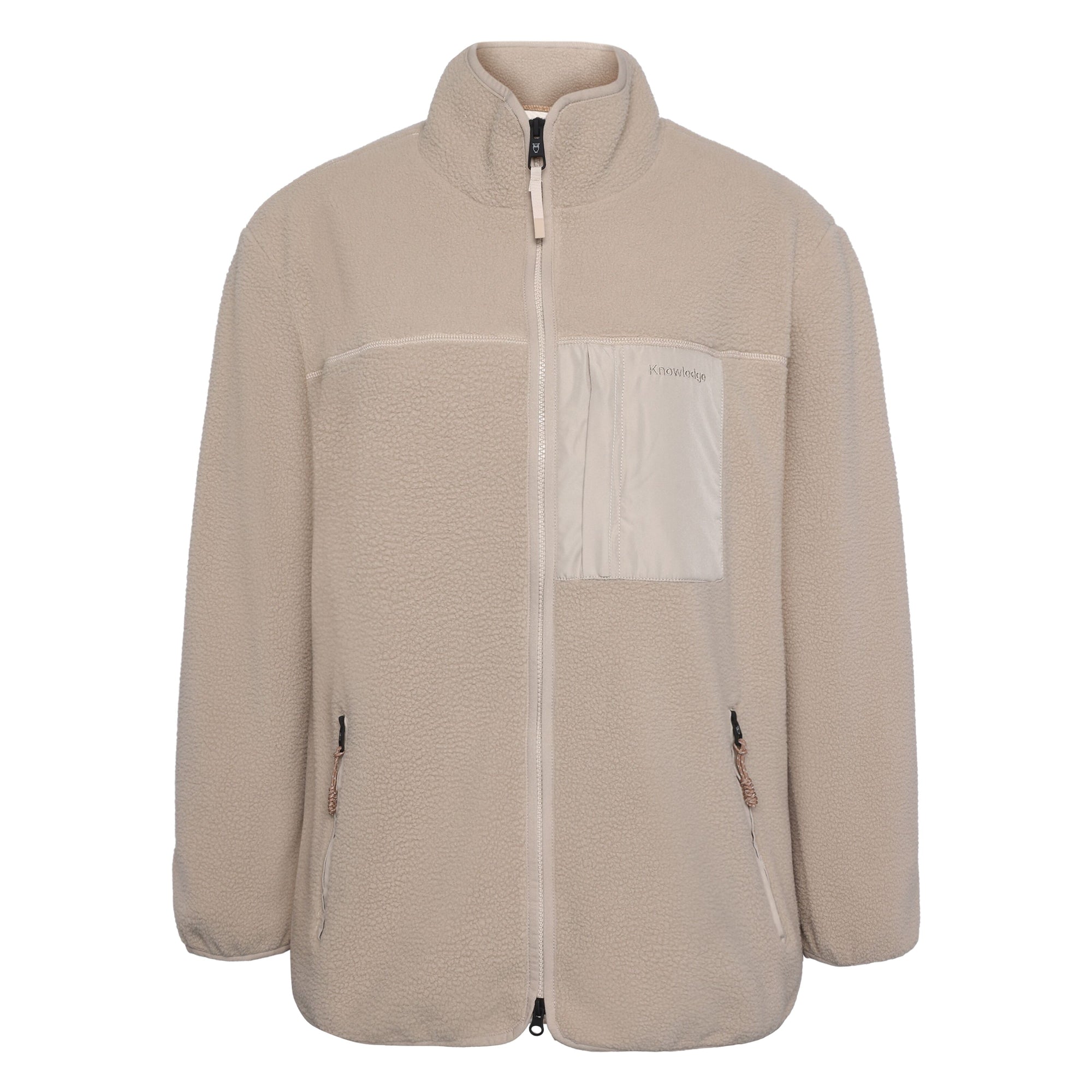 Lockere Fleecejacke mit Reißverschluss - recycelt - GRS/Vegan
