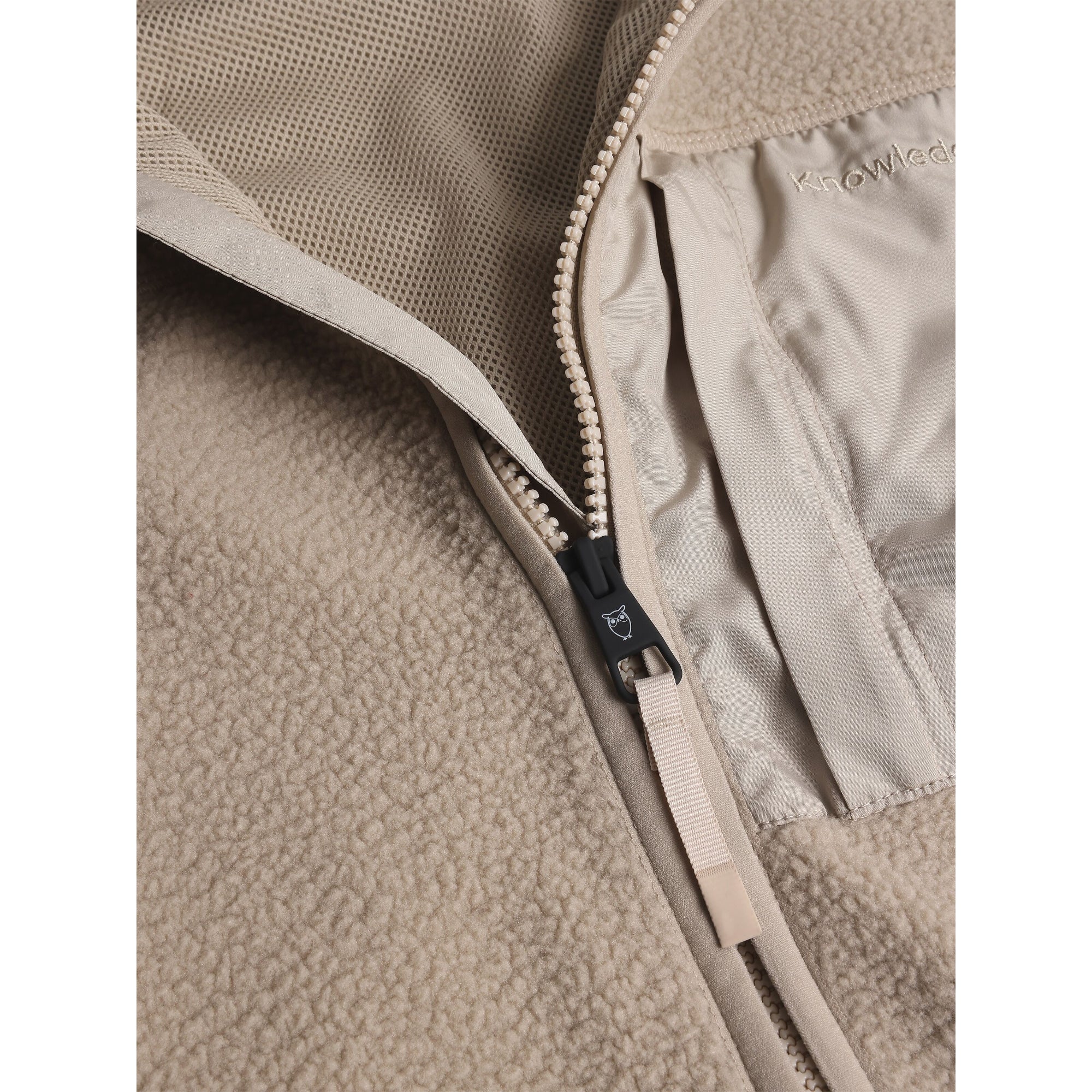 Lockere Fleecejacke mit Reißverschluss - recycelt - GRS/Vegan