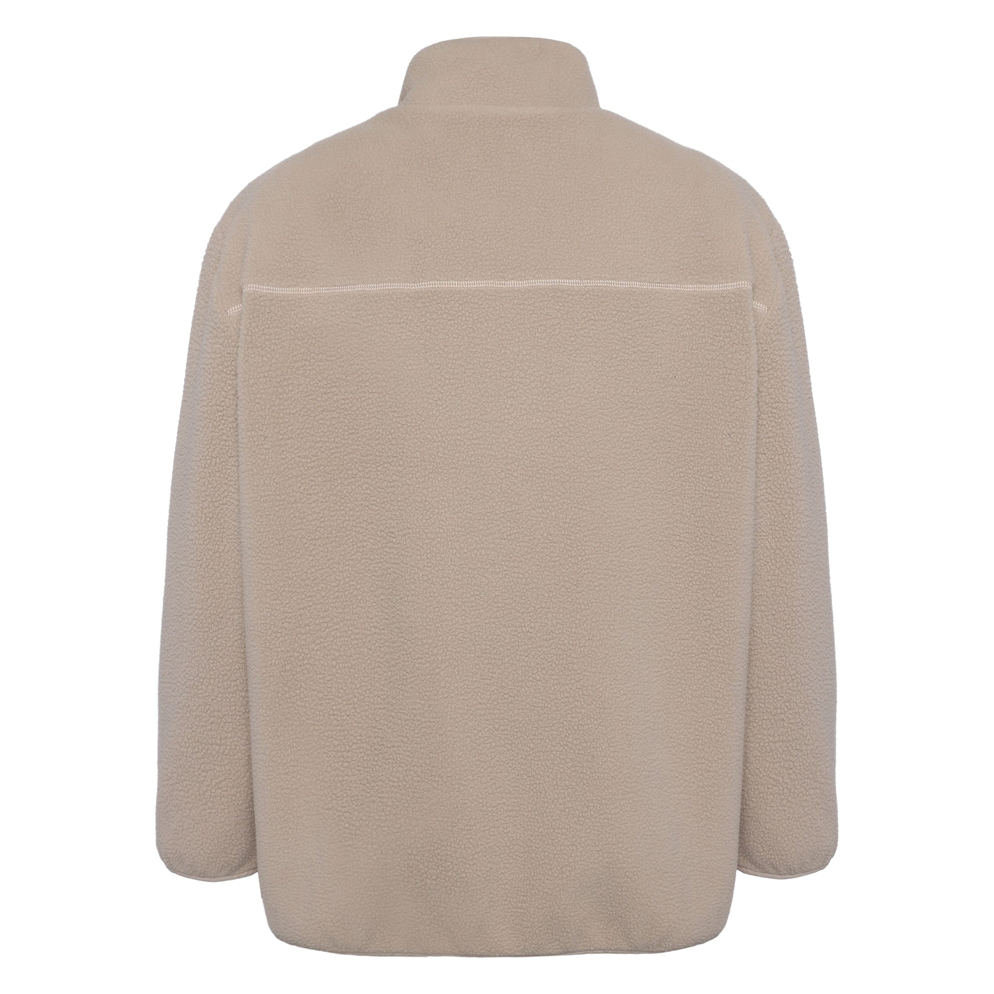 Lockere Fleecejacke mit Reißverschluss - recycelt - GRS/Vegan