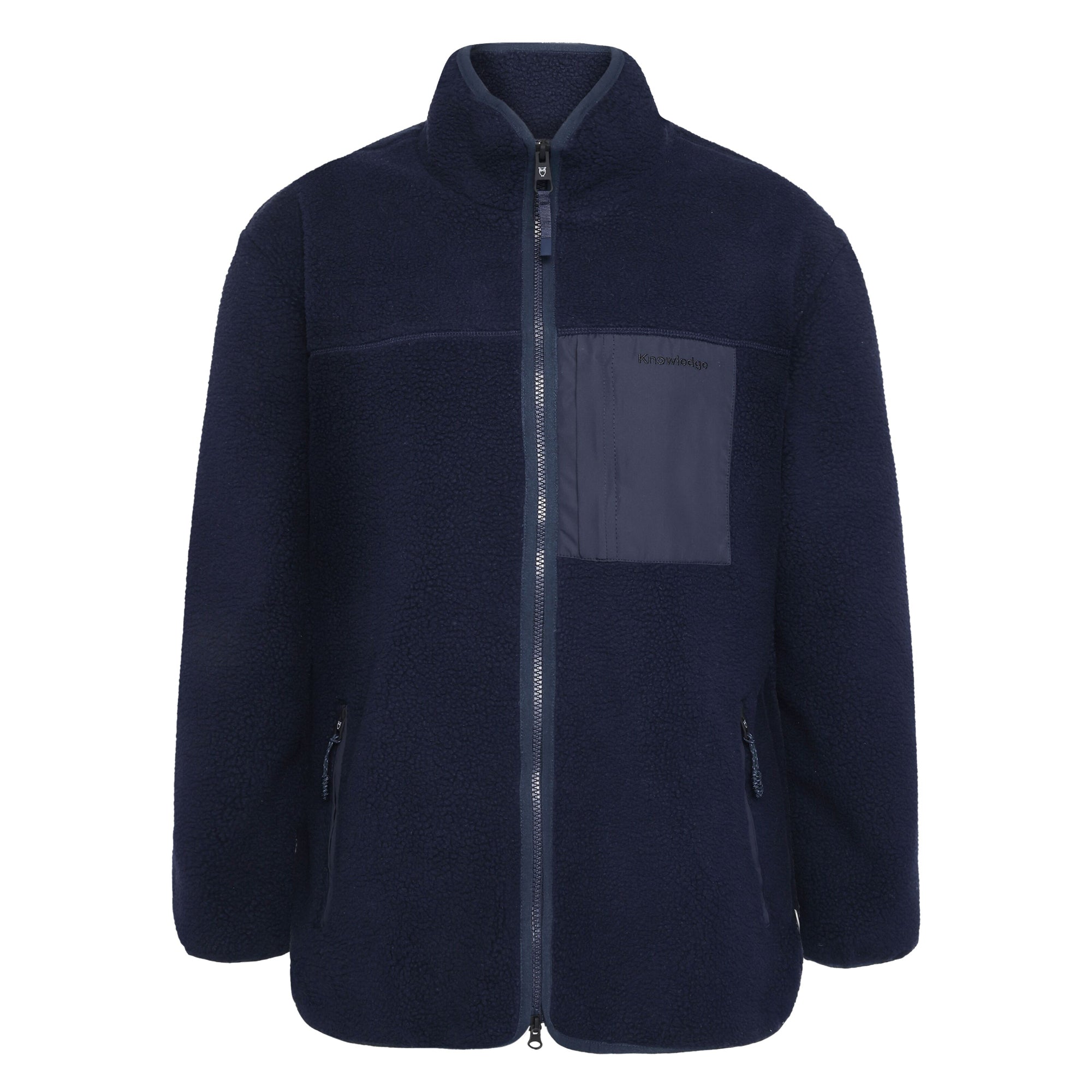 Lockere Fleecejacke mit Reißverschluss - recycelt - GRS/Vegan