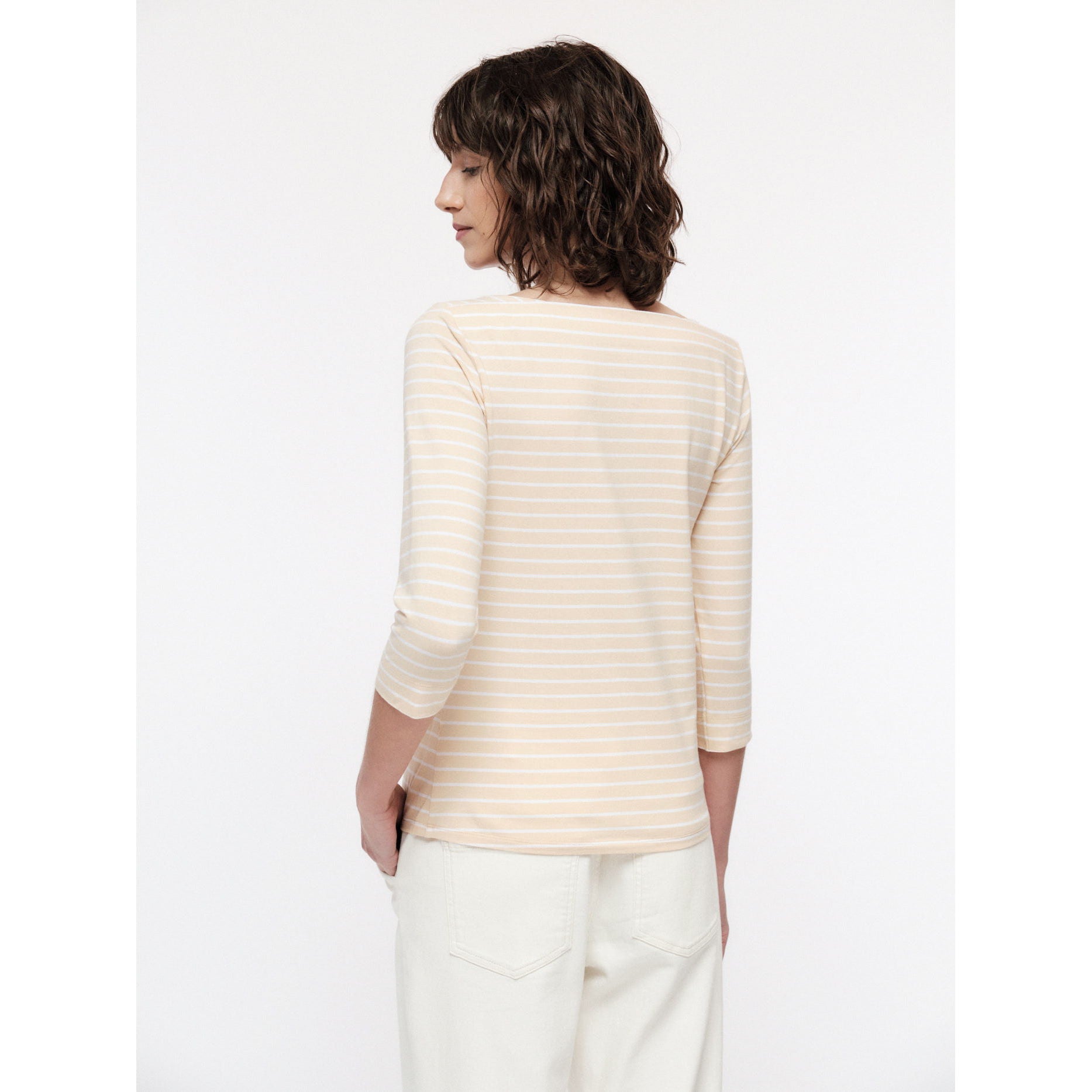 U-Boot Shirt mit Streifen aus Bio-Baumwolle