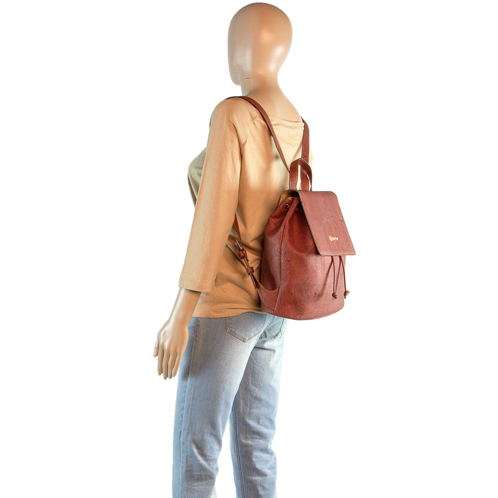 Rucksack aus Kork ROT