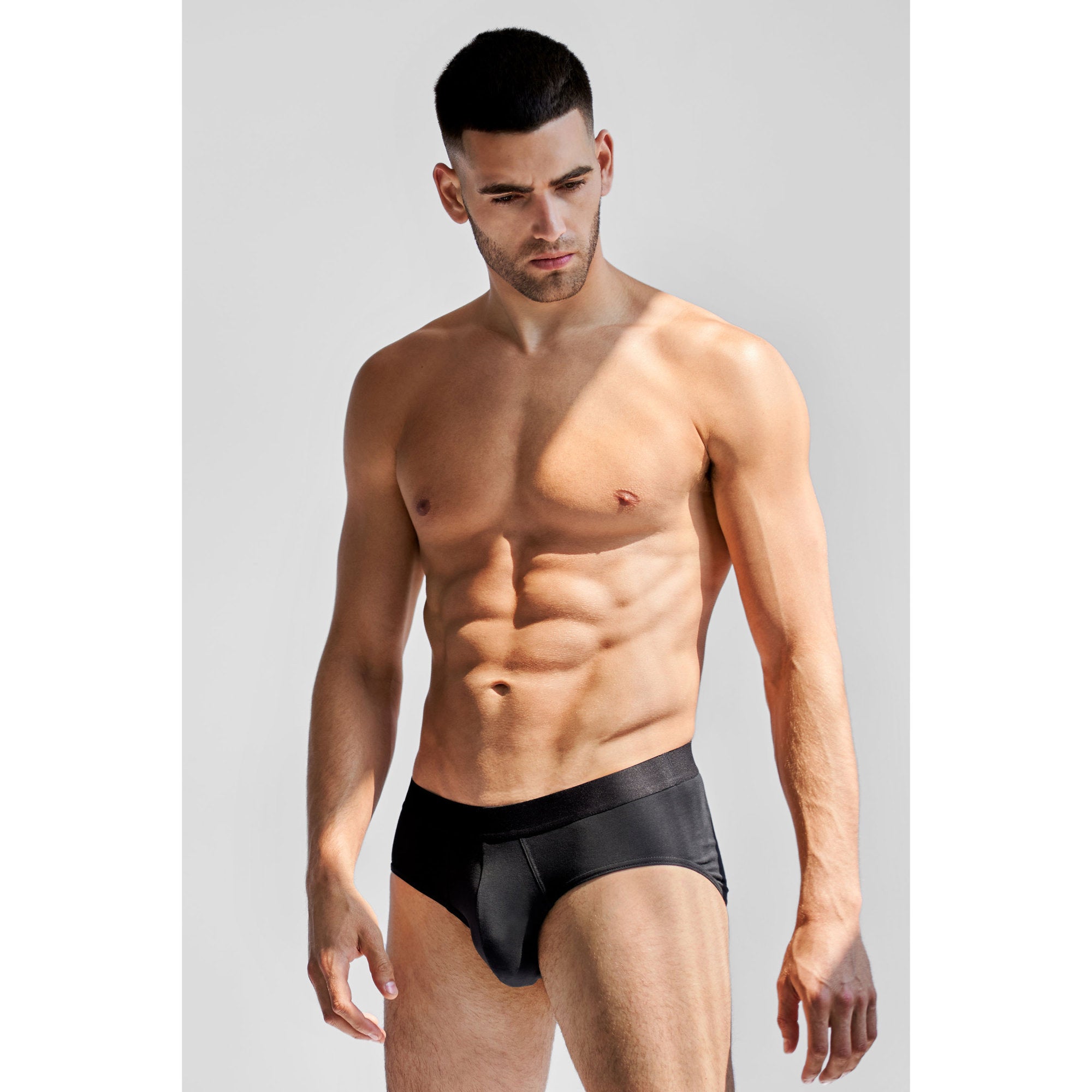 3-Pack Unterhosen BRIEF aus Bio-Baumwolle Black