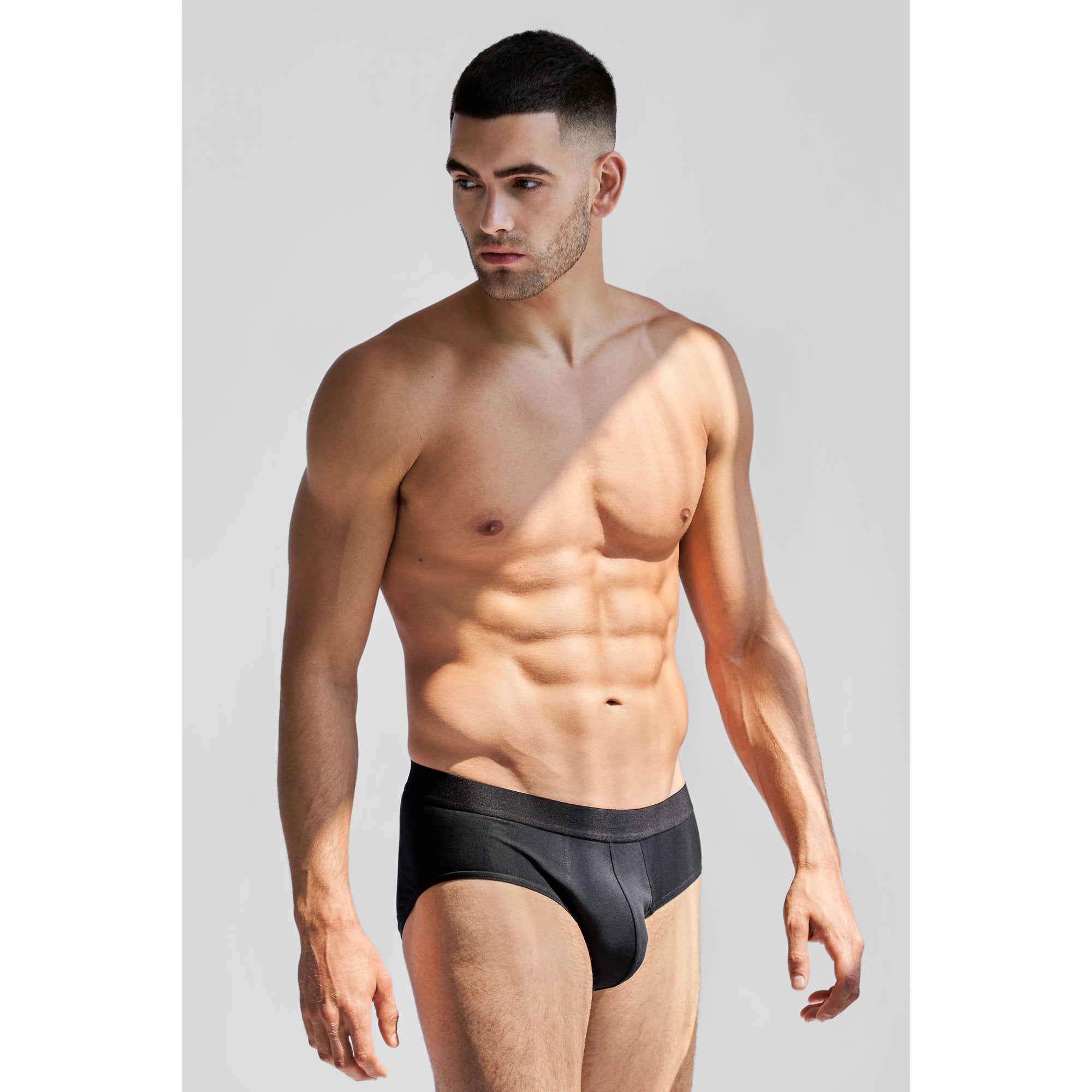 3-Pack Unterhosen BRIEF aus Bio-Baumwolle Black