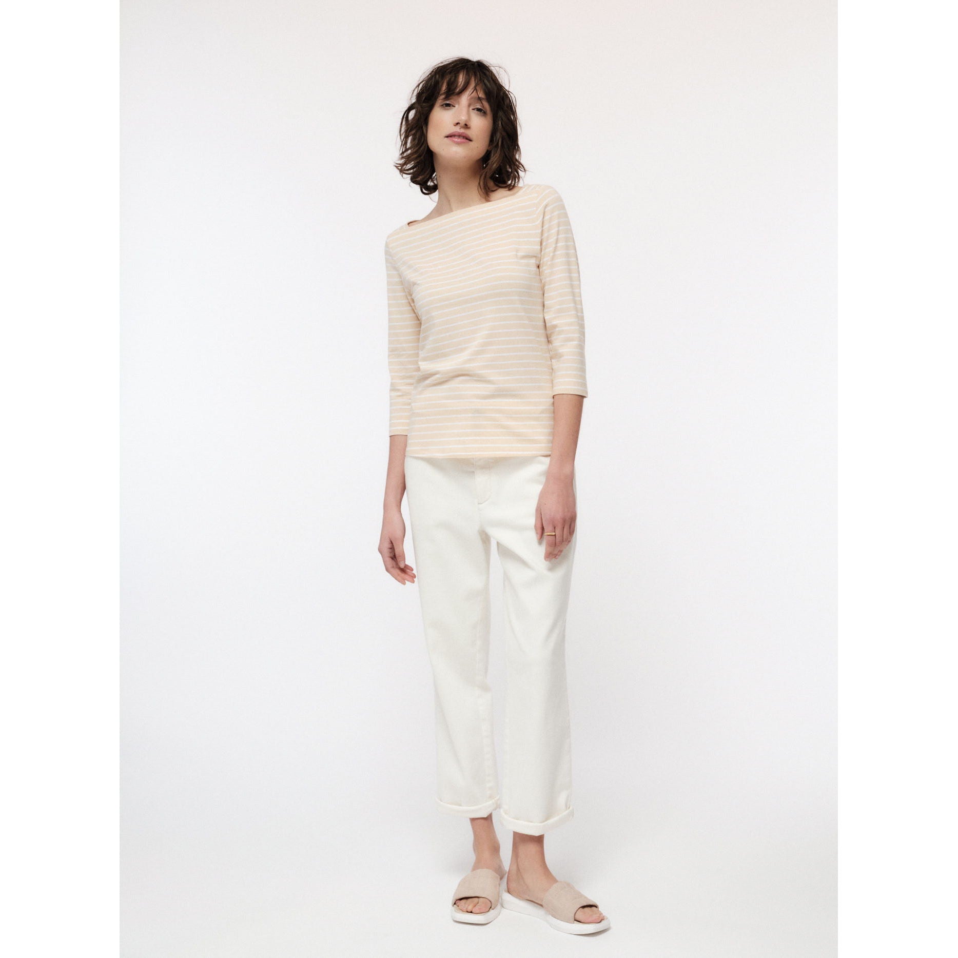 U-Boot Shirt mit Streifen aus Bio-Baumwolle
