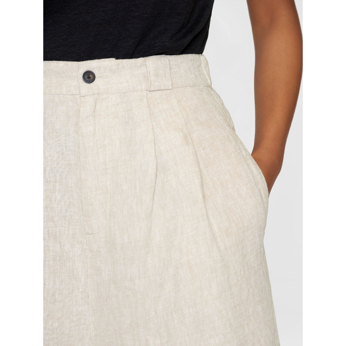 High-Waist Culotte EVE aus Bio-Leinen