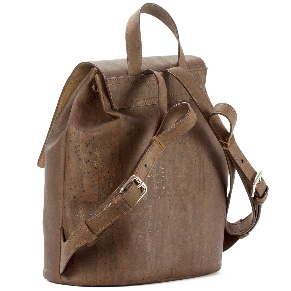 Rucksack aus Kork DARK BROWN