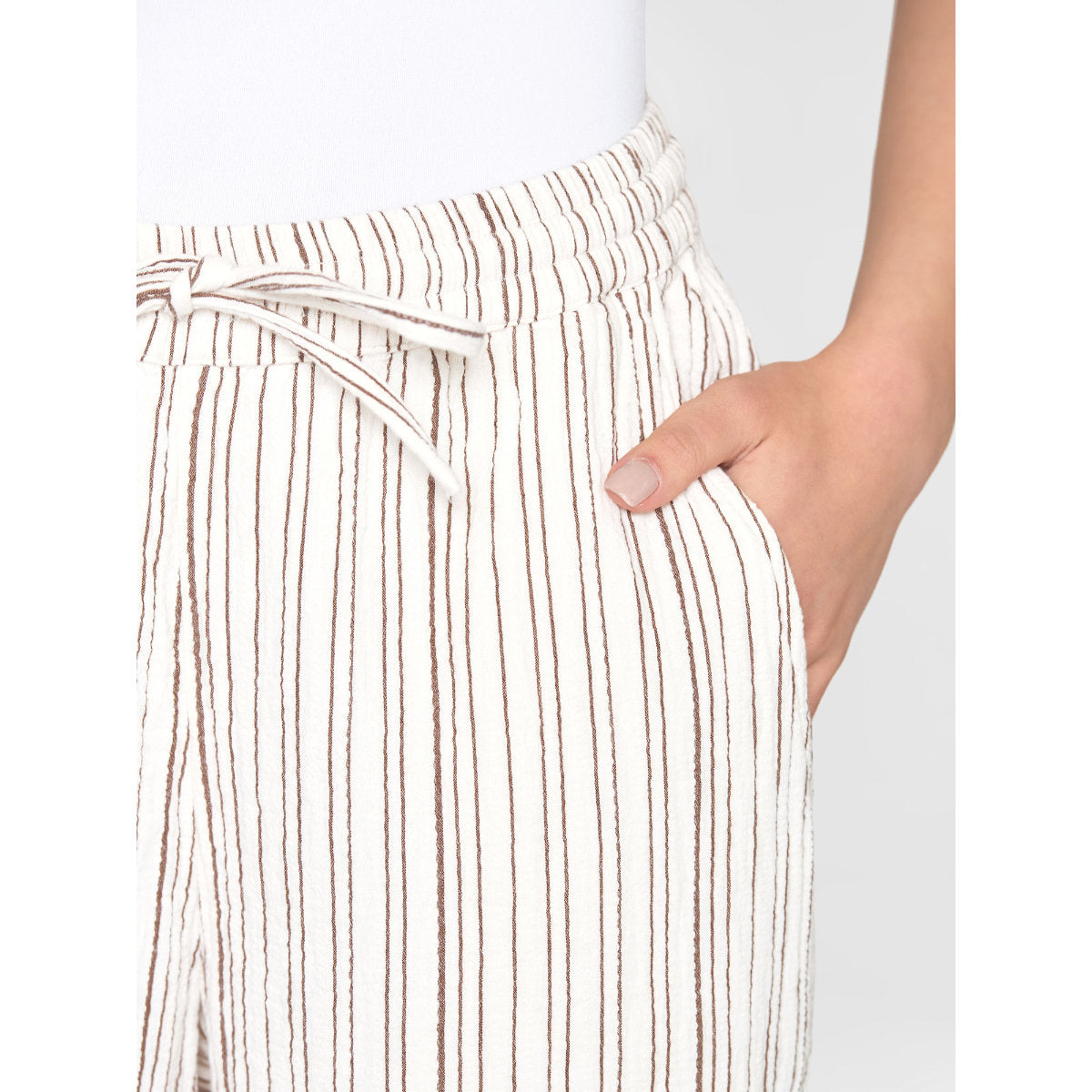 Lange Hose STRIPED POSEY aus Bio-Baumwolle
