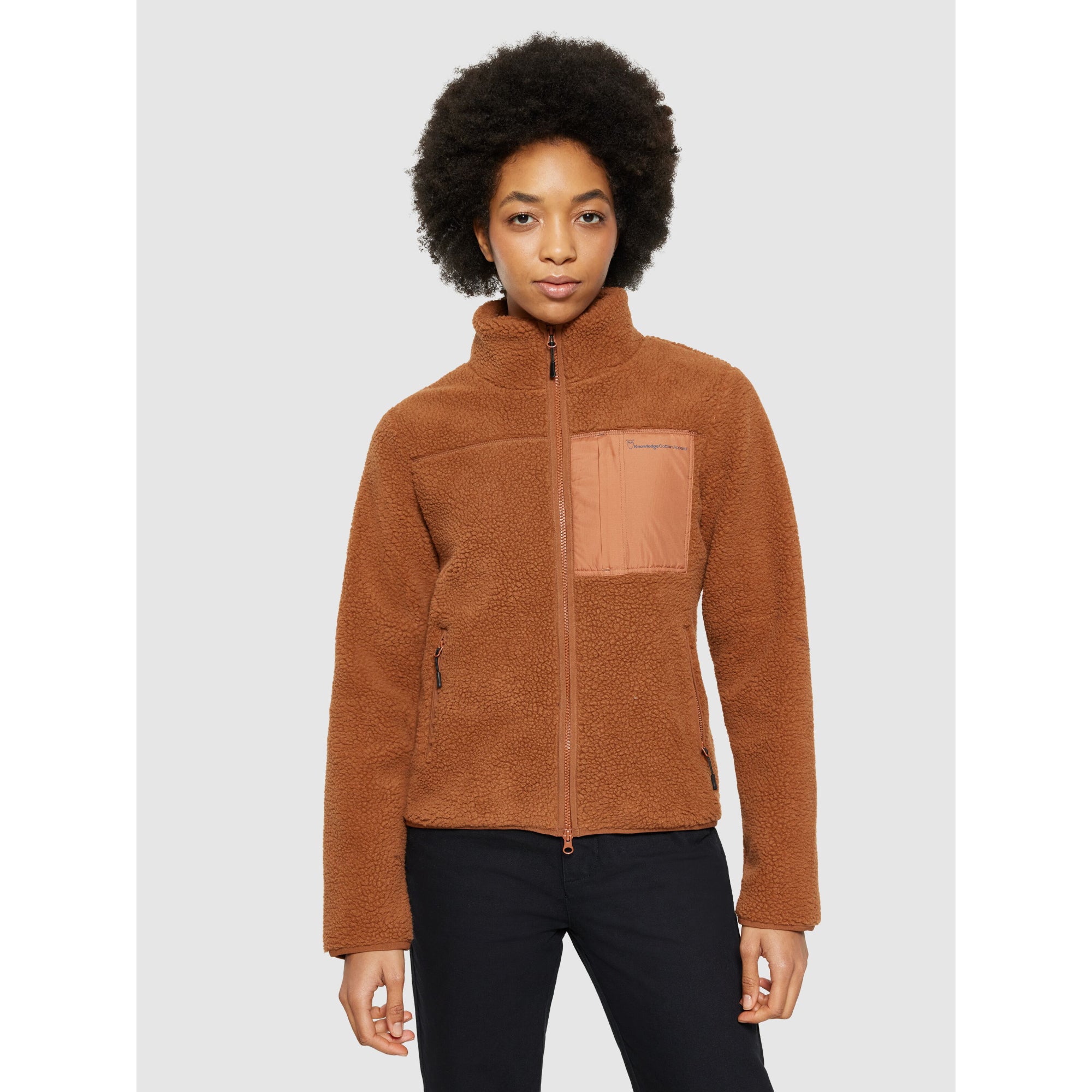 Teddyfleece Jacke HIGH NECK aus recyceltem Polyester