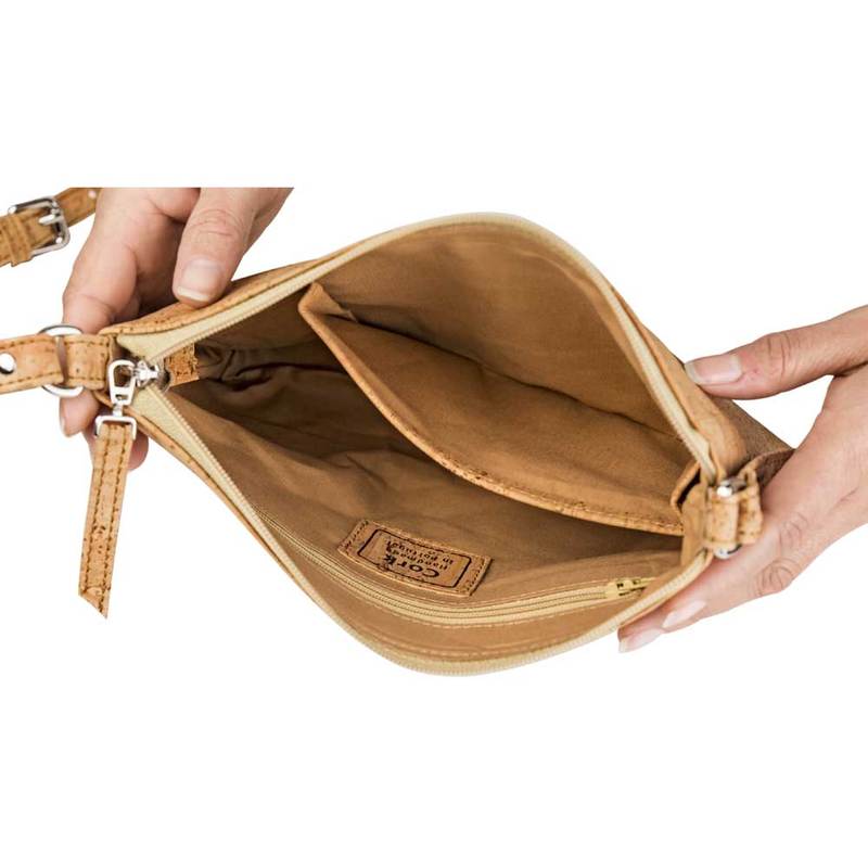 Kork Umhängetasche Klein Light Brown