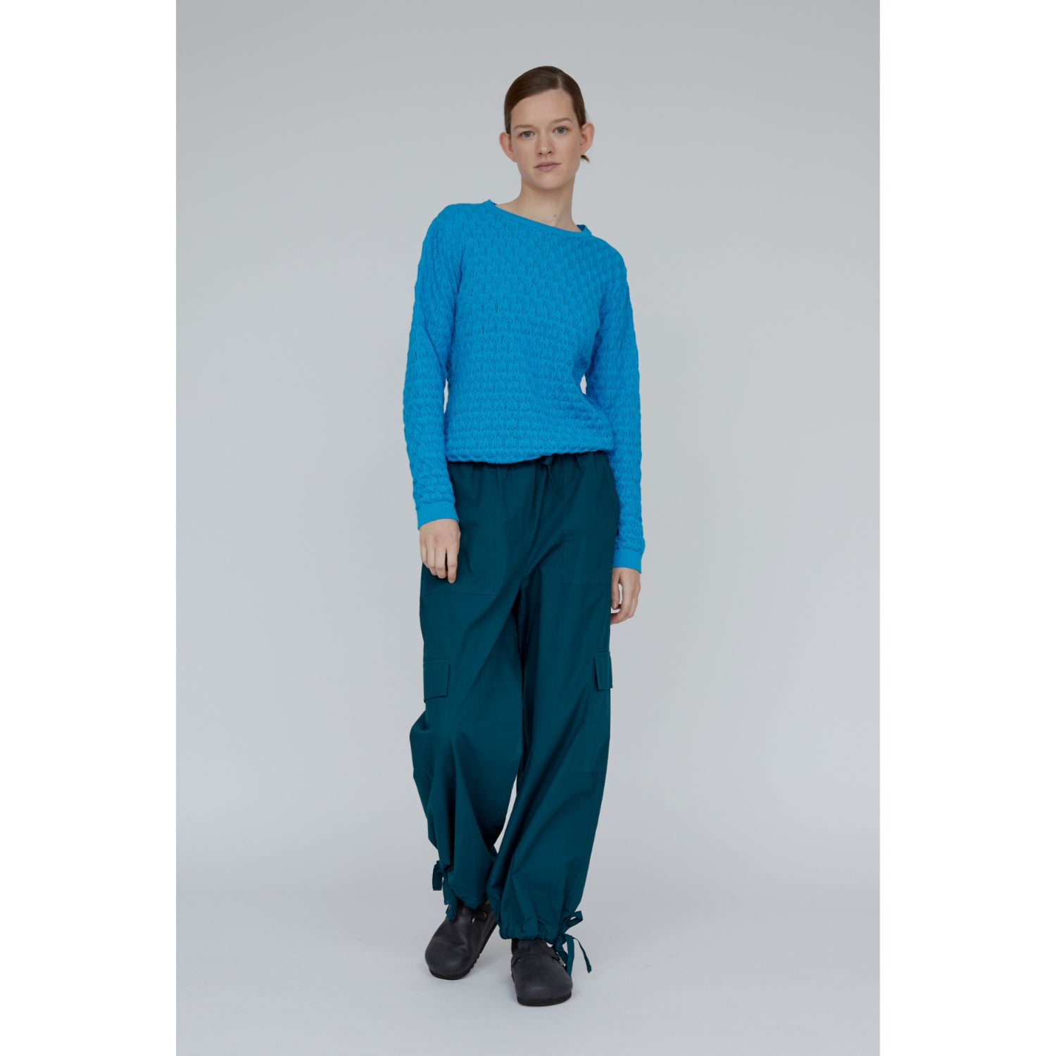 Pullover ISLA aus Bio-Baumwolle mit feinem Strickmuster