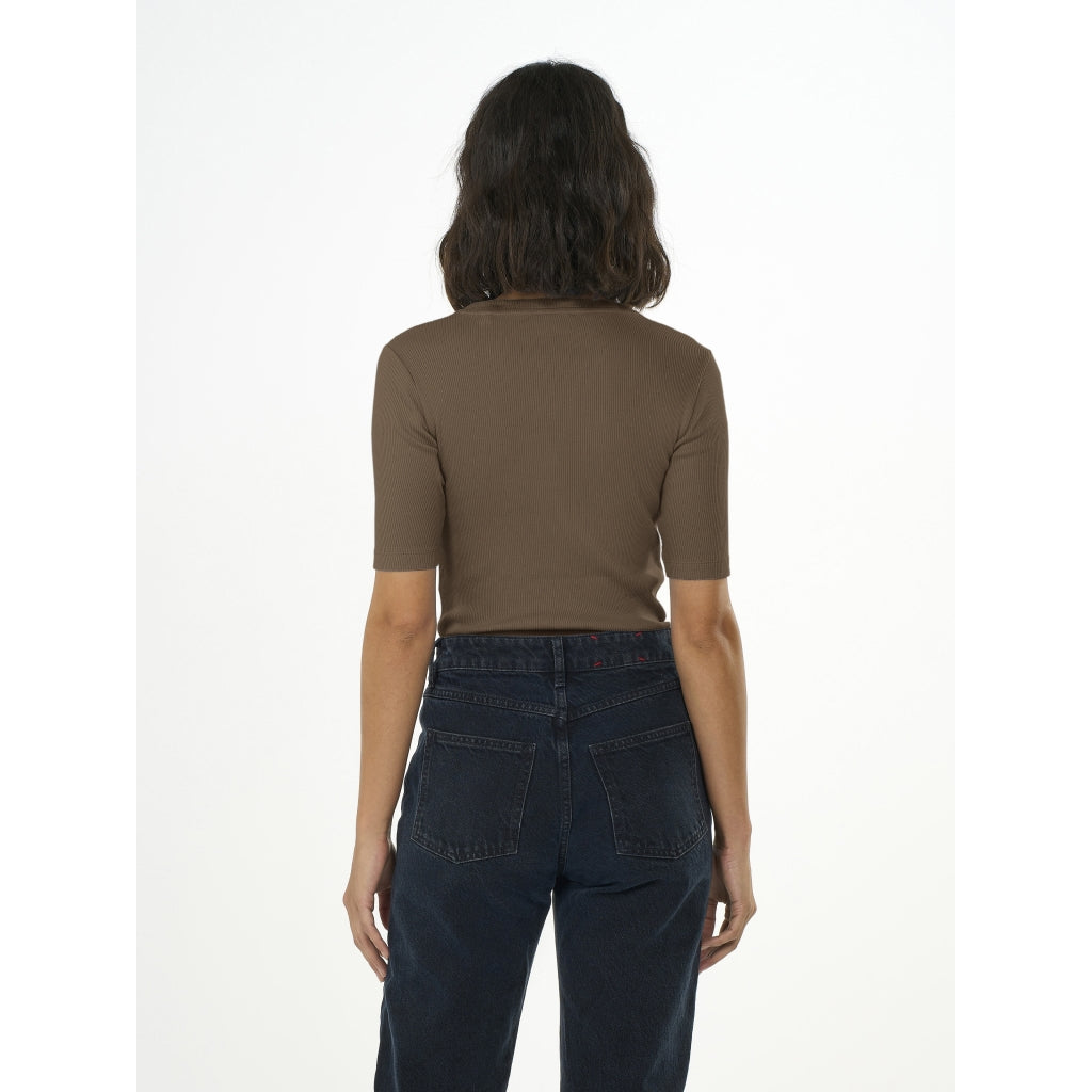 Halbarmshirt RIB T-SHIRT aus Bio-Baumwolle