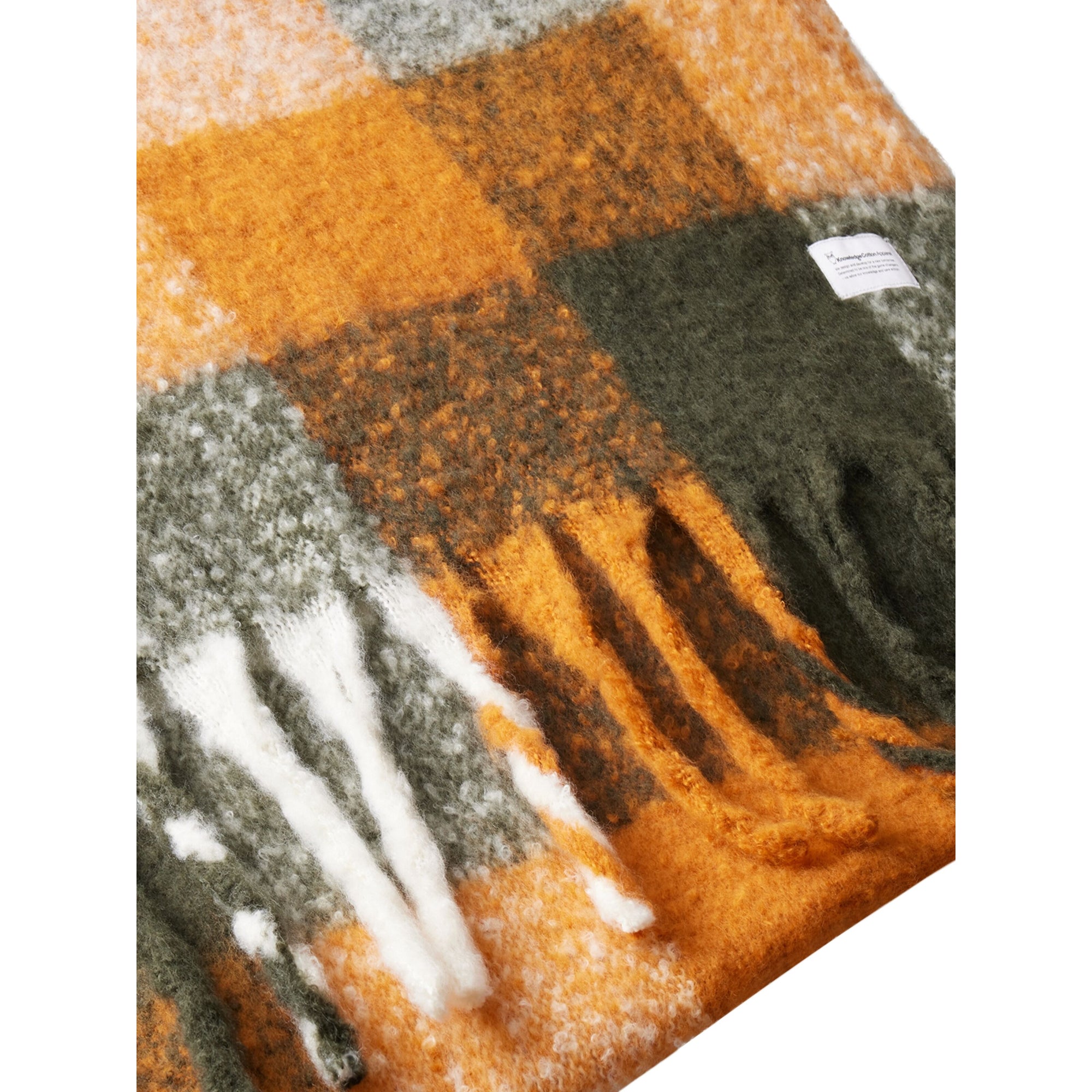 Karierter Schal aus recyceltem Polyester
