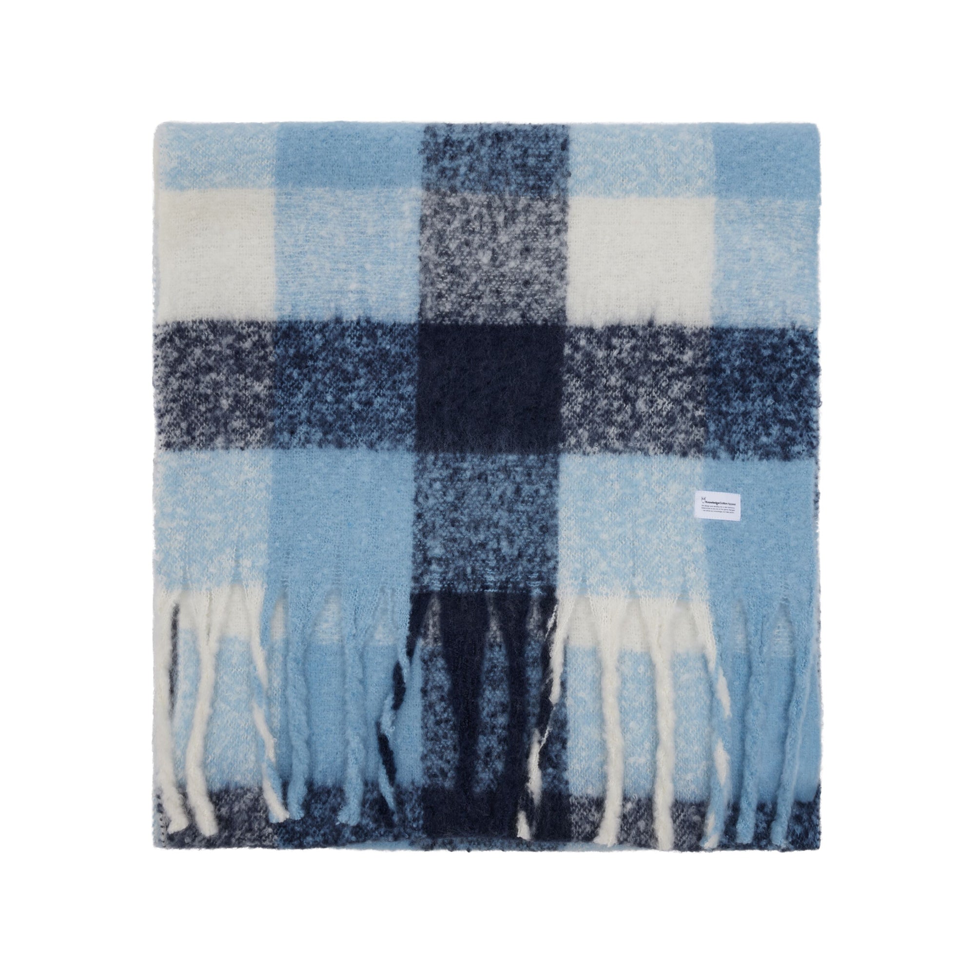 Karierter Schal aus recyceltem Polyester