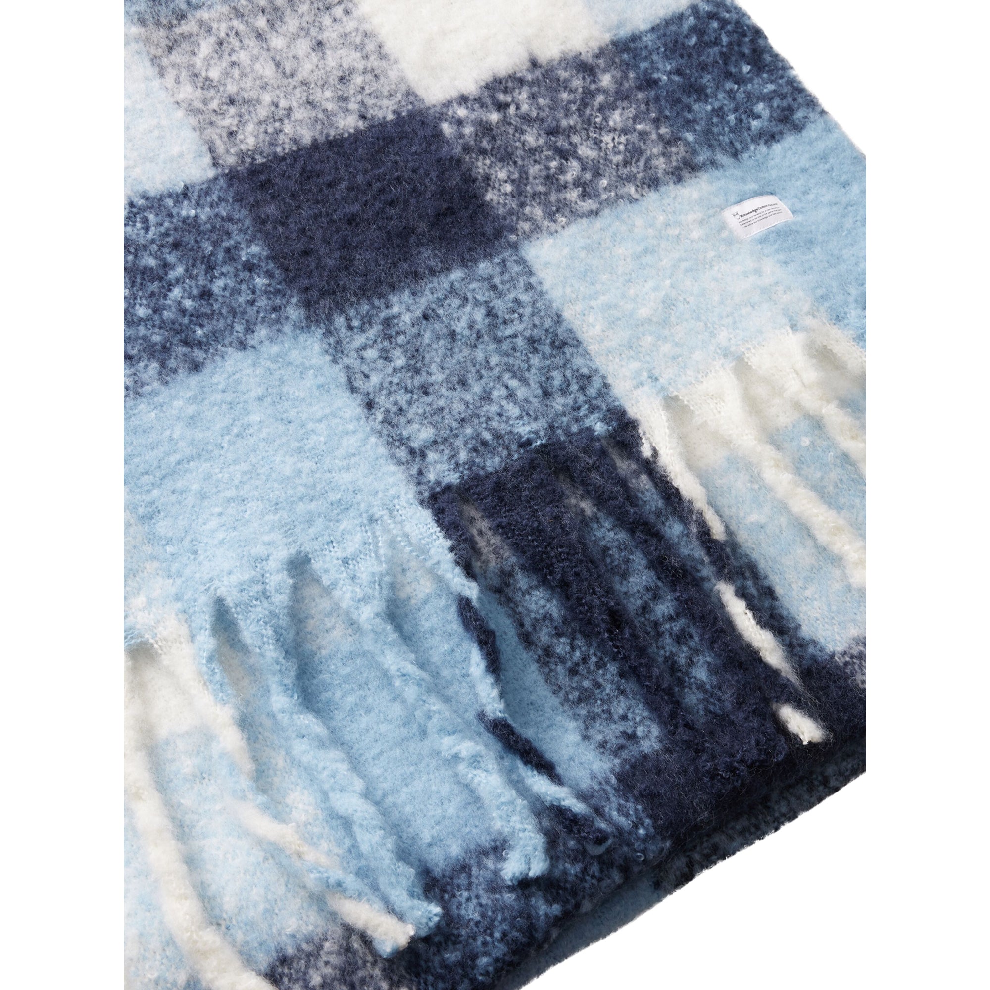Karierter Schal aus recyceltem Polyester