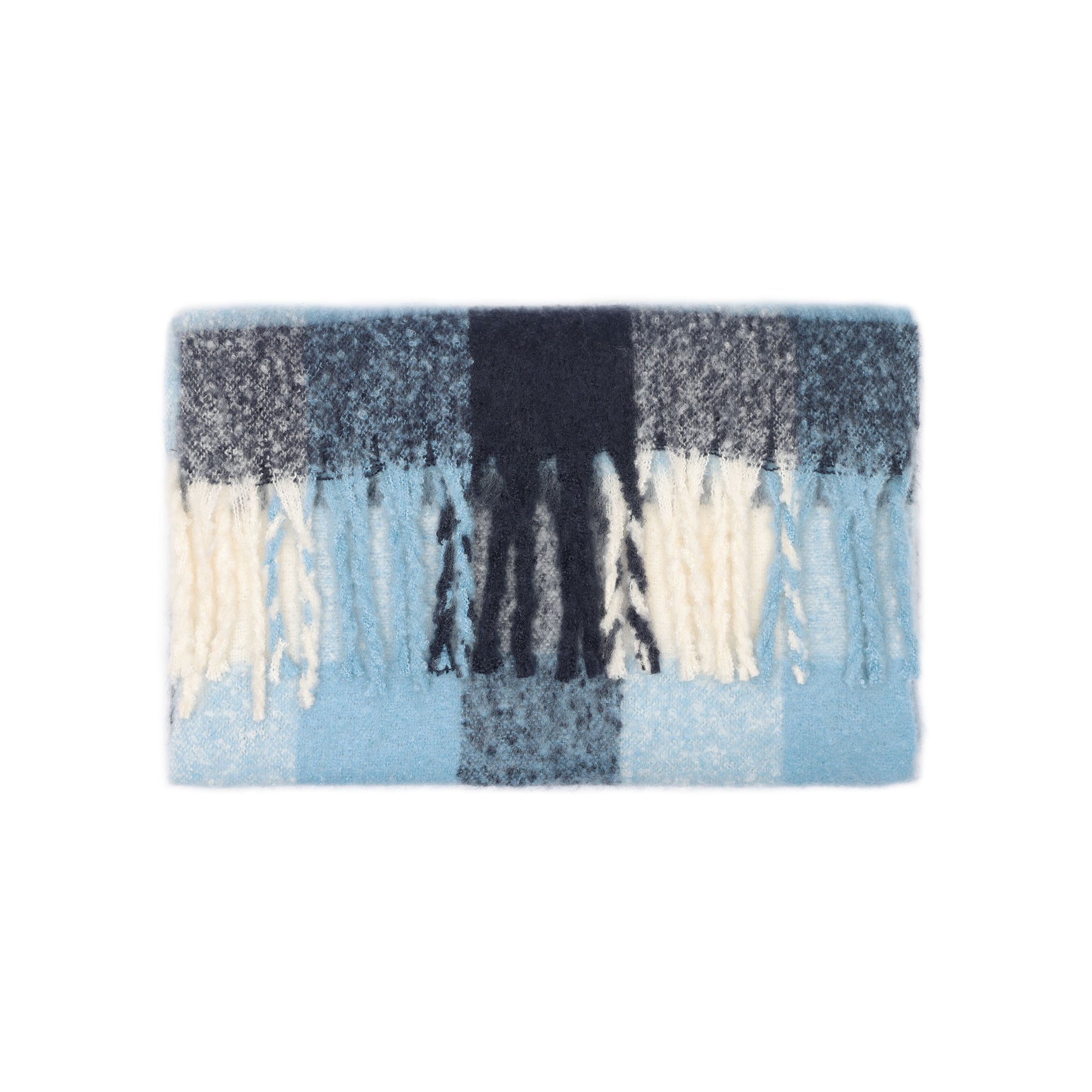 Karierter Schal aus recyceltem Polyester