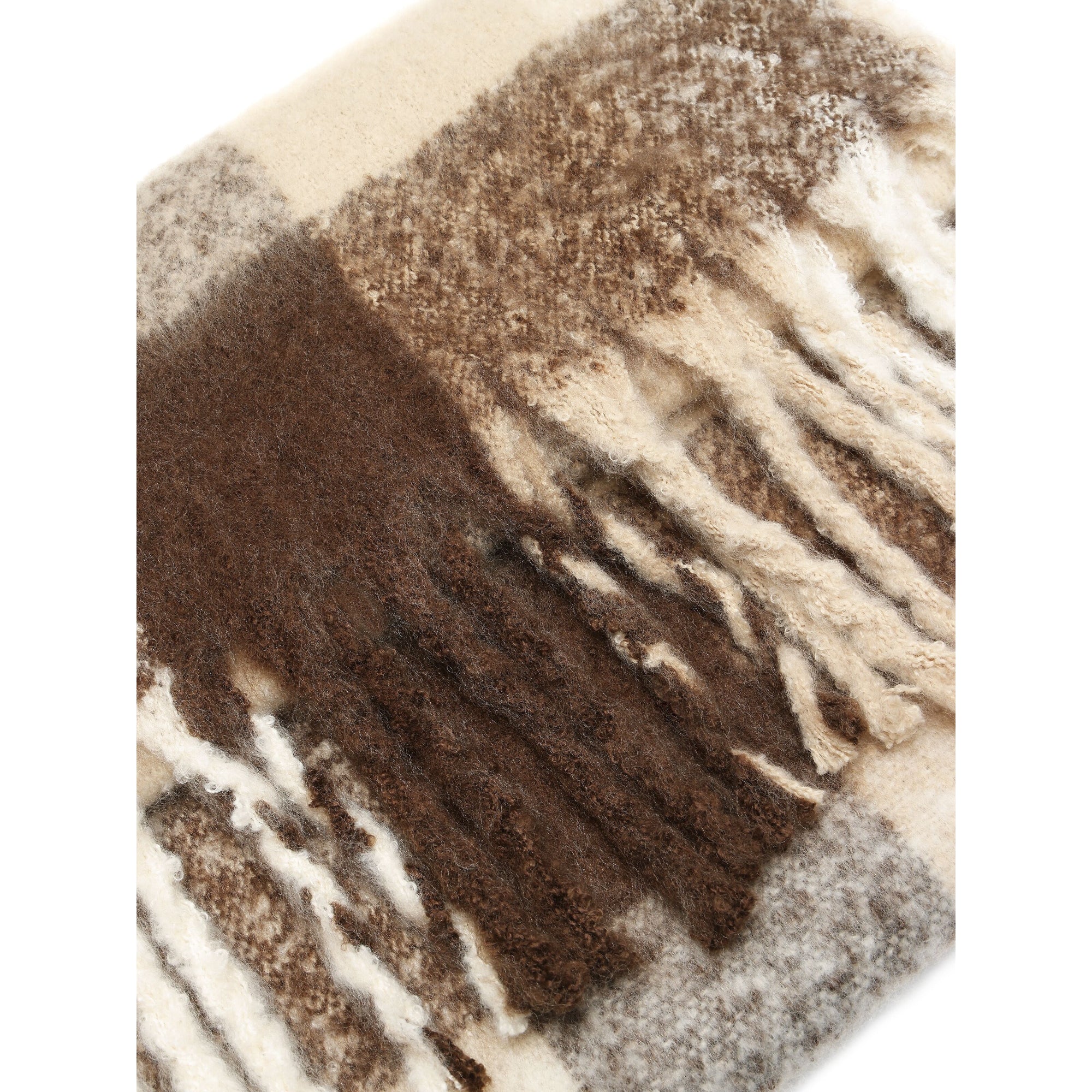 Karierter Schal aus recyceltem Polyester