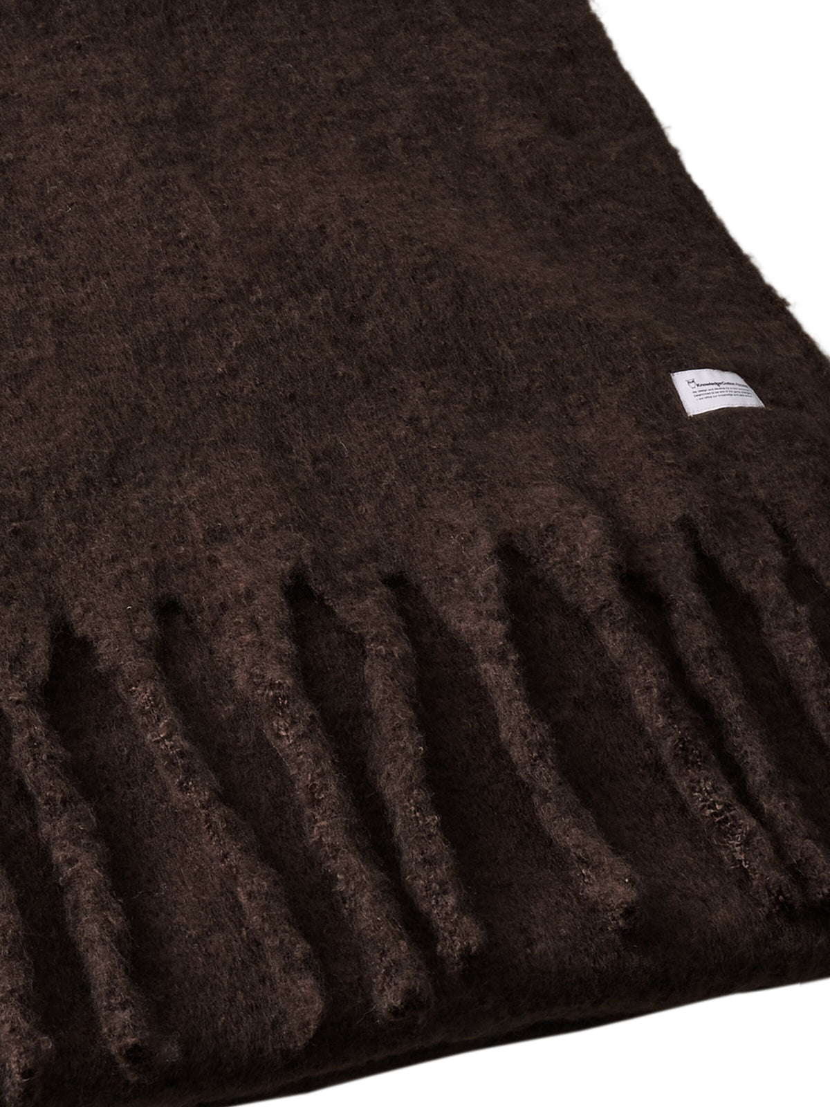 Großer Schal mit Fransen aus recyceltem Polyester