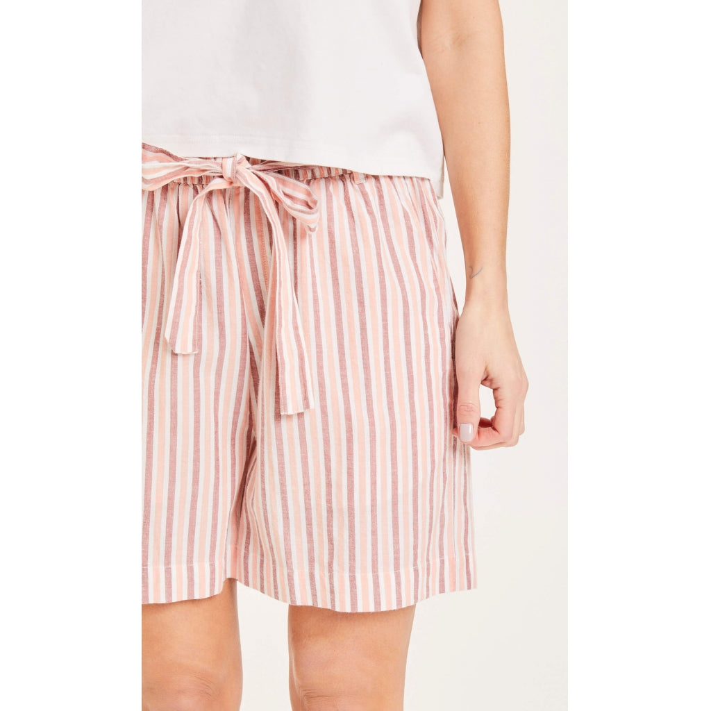 Gestreifte Paperbag Shorts TULIP mit Tencel™