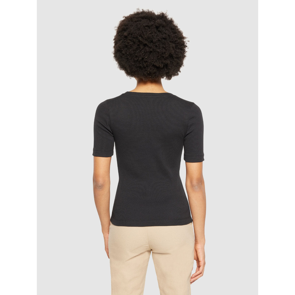 Halbarmshirt RIB T-SHIRT aus Bio-Baumwolle