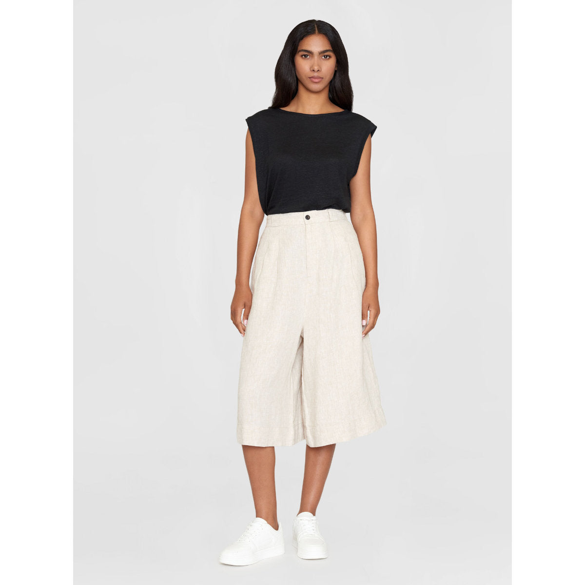 High-Waist Culotte EVE aus Bio-Leinen