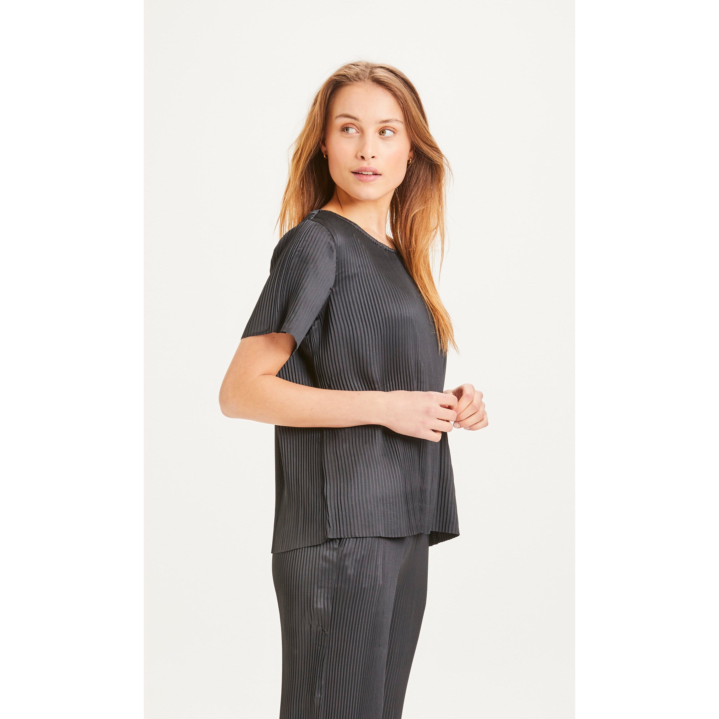 Plisseeshirt ROSA aus recyceltem Material