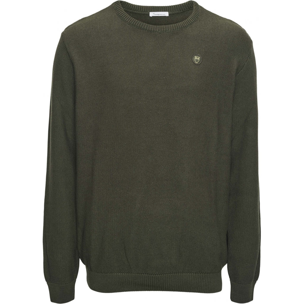 Strick-Pullover PIQUE BADGE aus Bio-Baumwolle