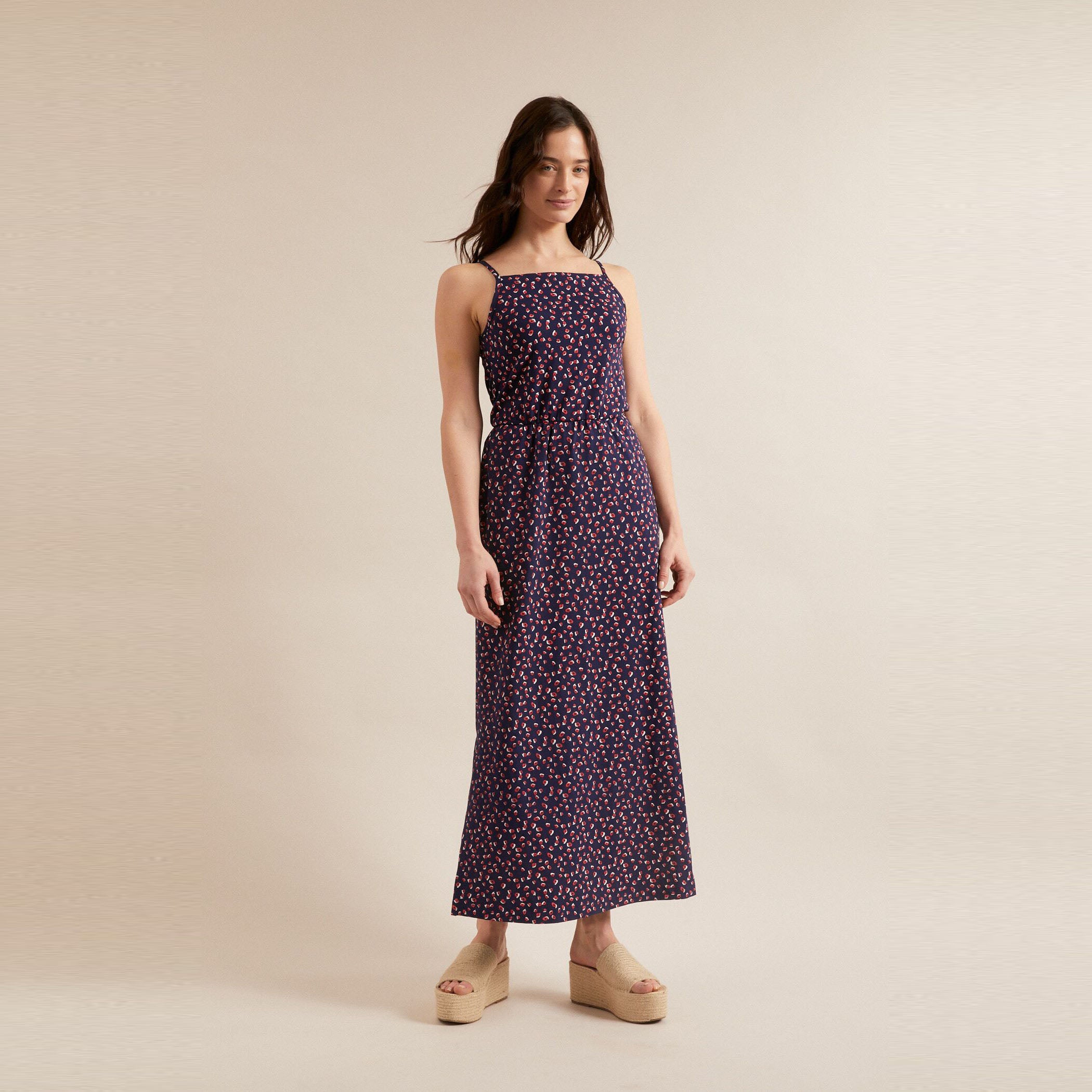 Maxikleid Tencel Print Wild Dots