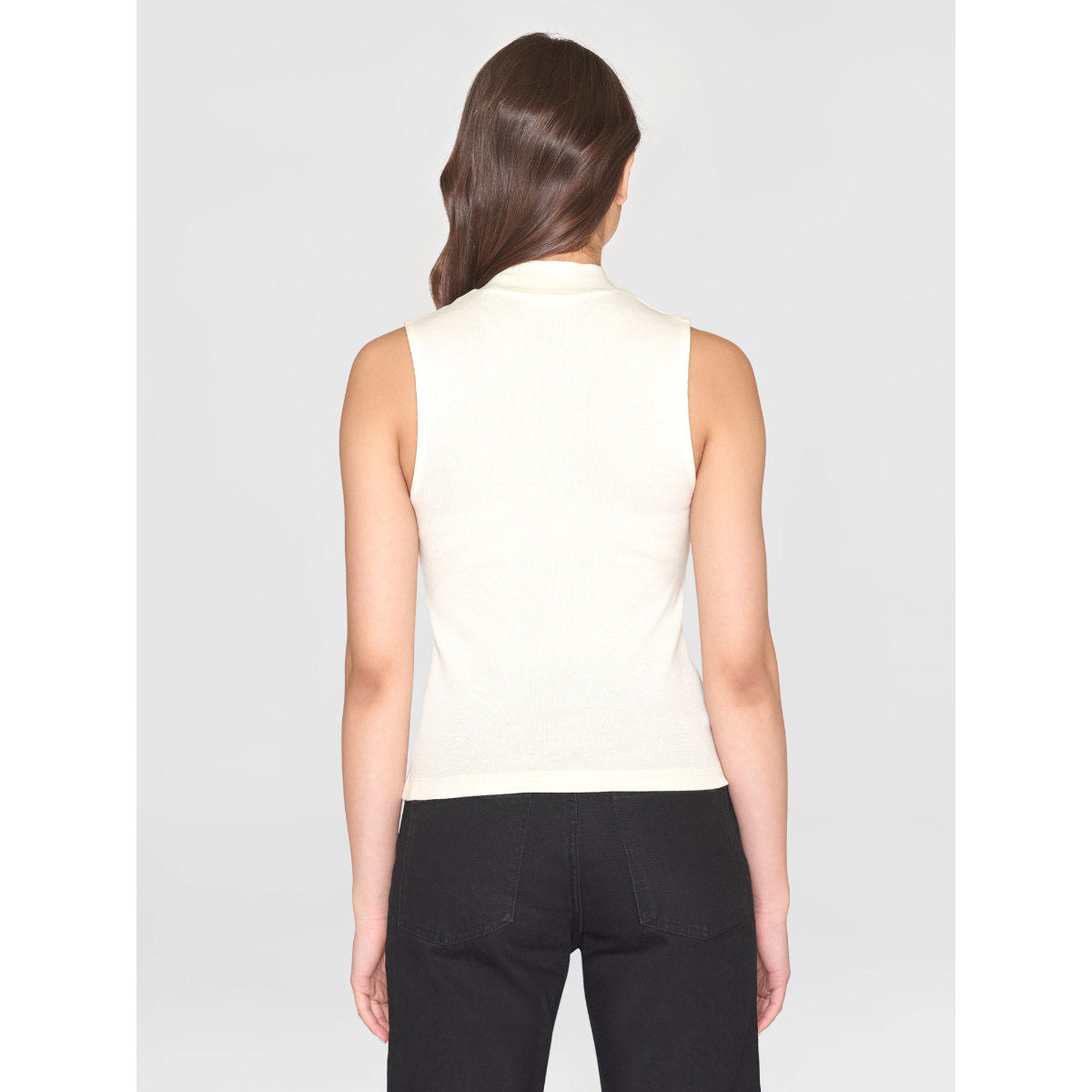 Ripptop HIGH NECK aus Bio-Baumwolle